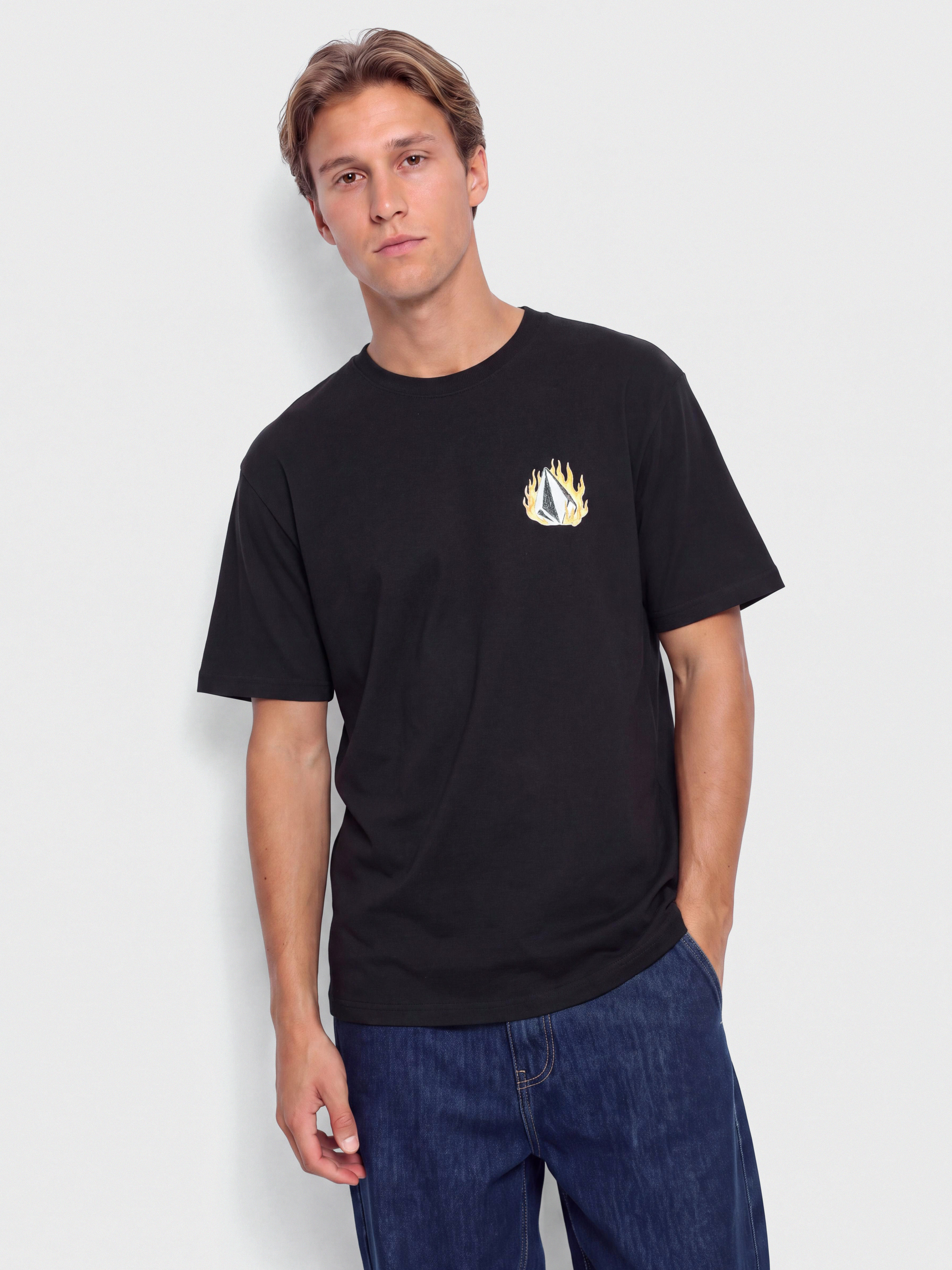 Volcom T-Shirt Double Fantasy Lse (black)