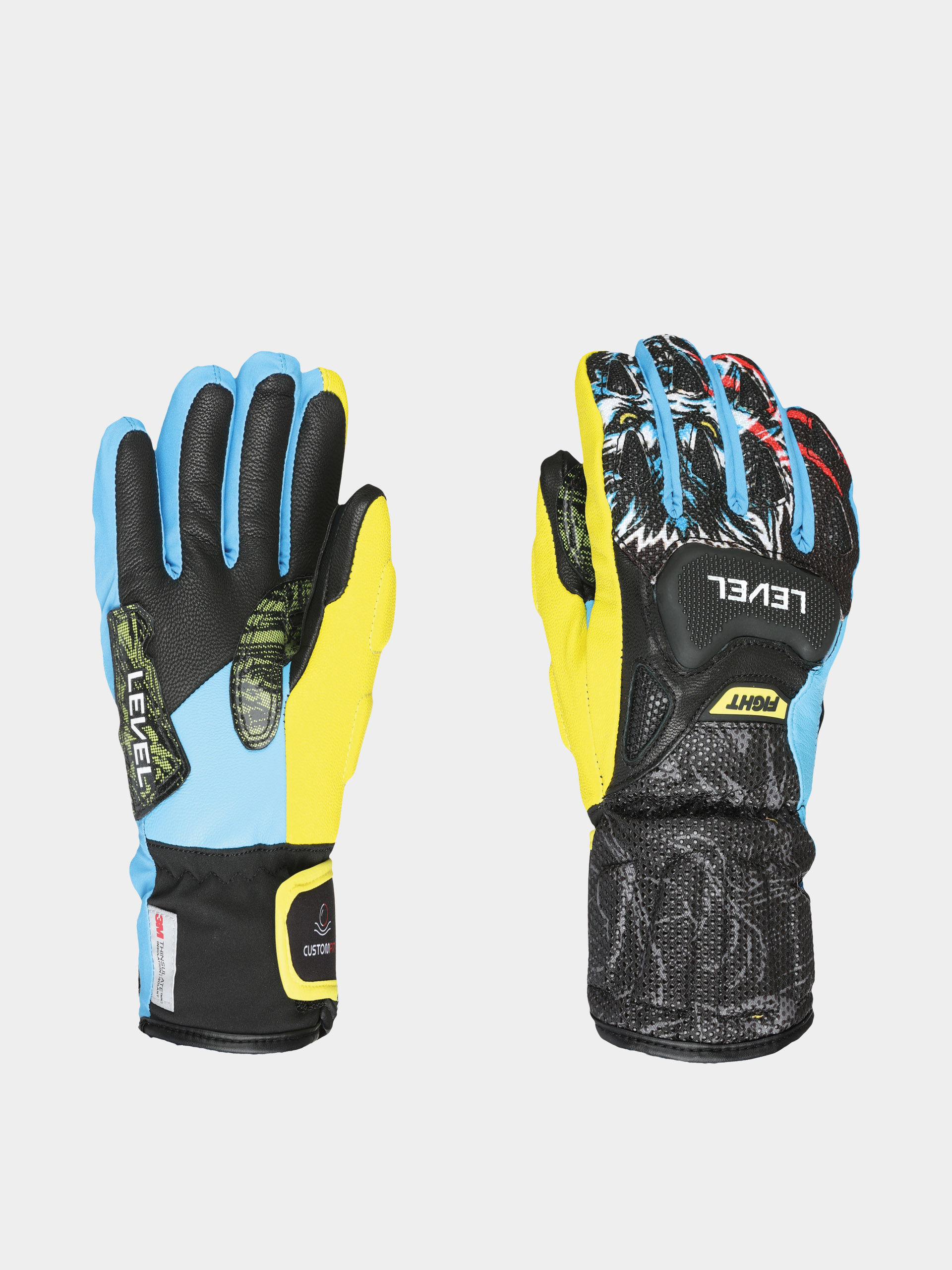 Level Handschuhe Sq Jr Cf JR (yellow blue)