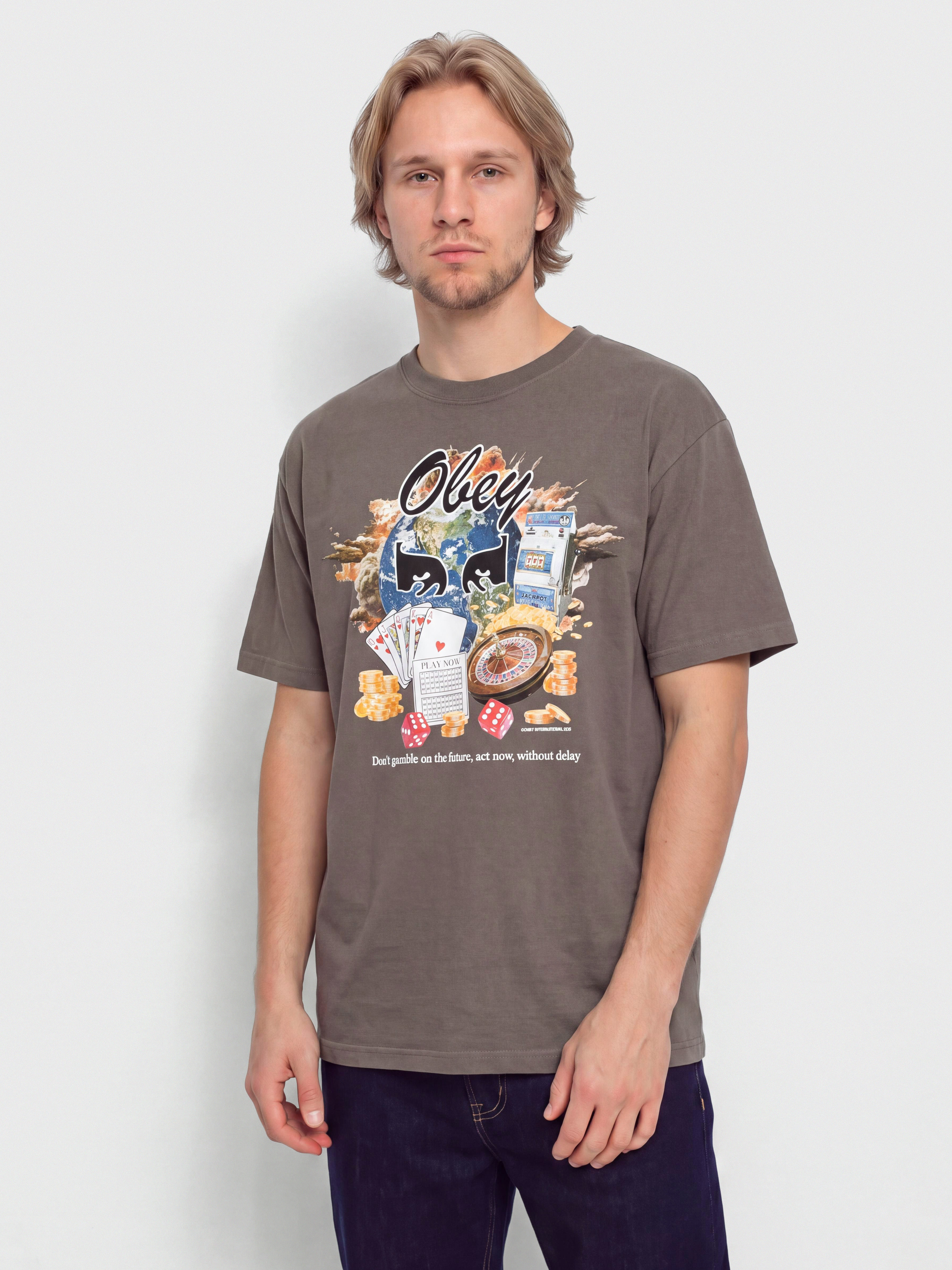 OBEY Obey Act Now T-Shirt (pigment dusty black)