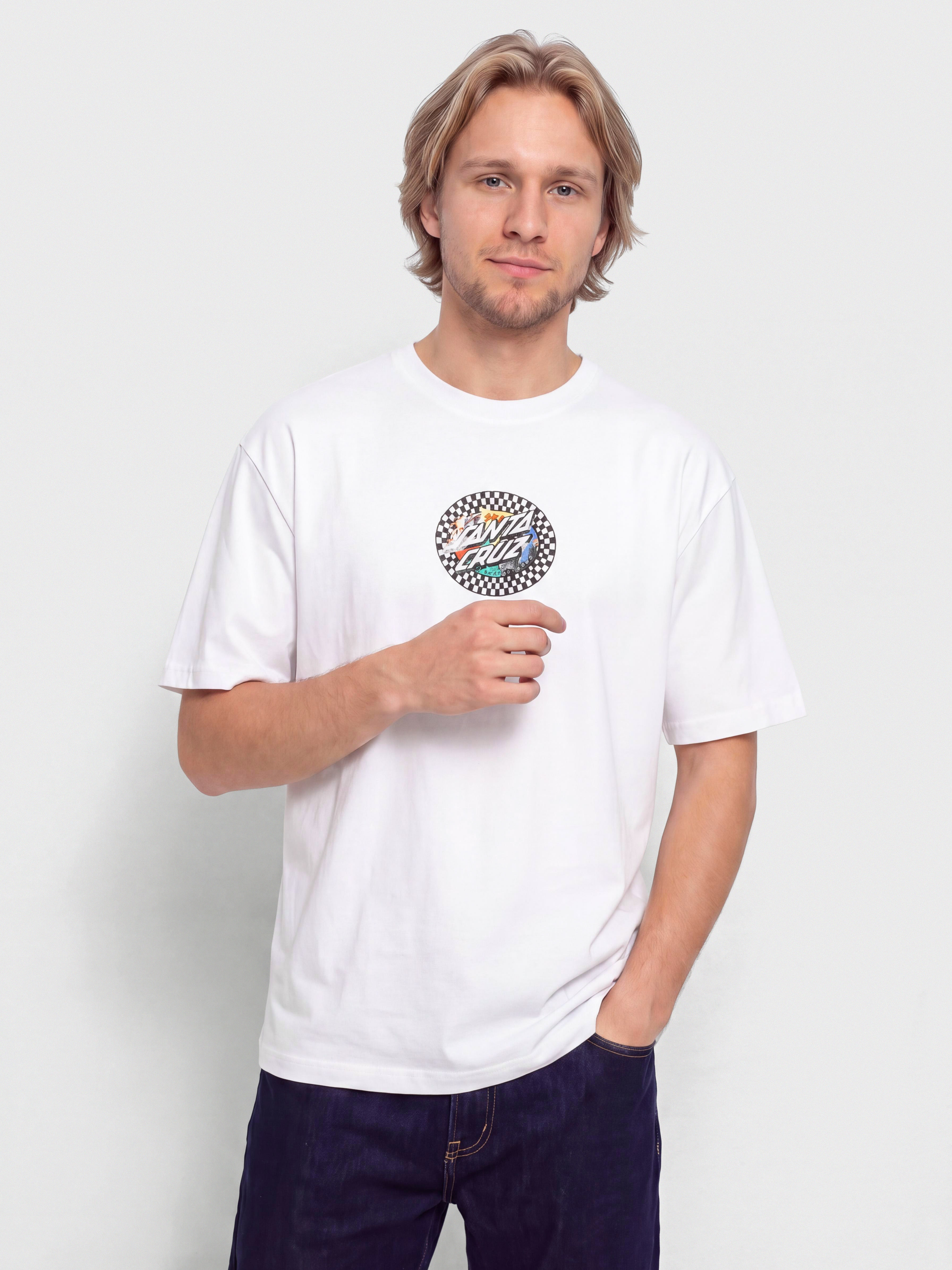 Santa Cruz Collage Oval Dot T-Shirt (white)