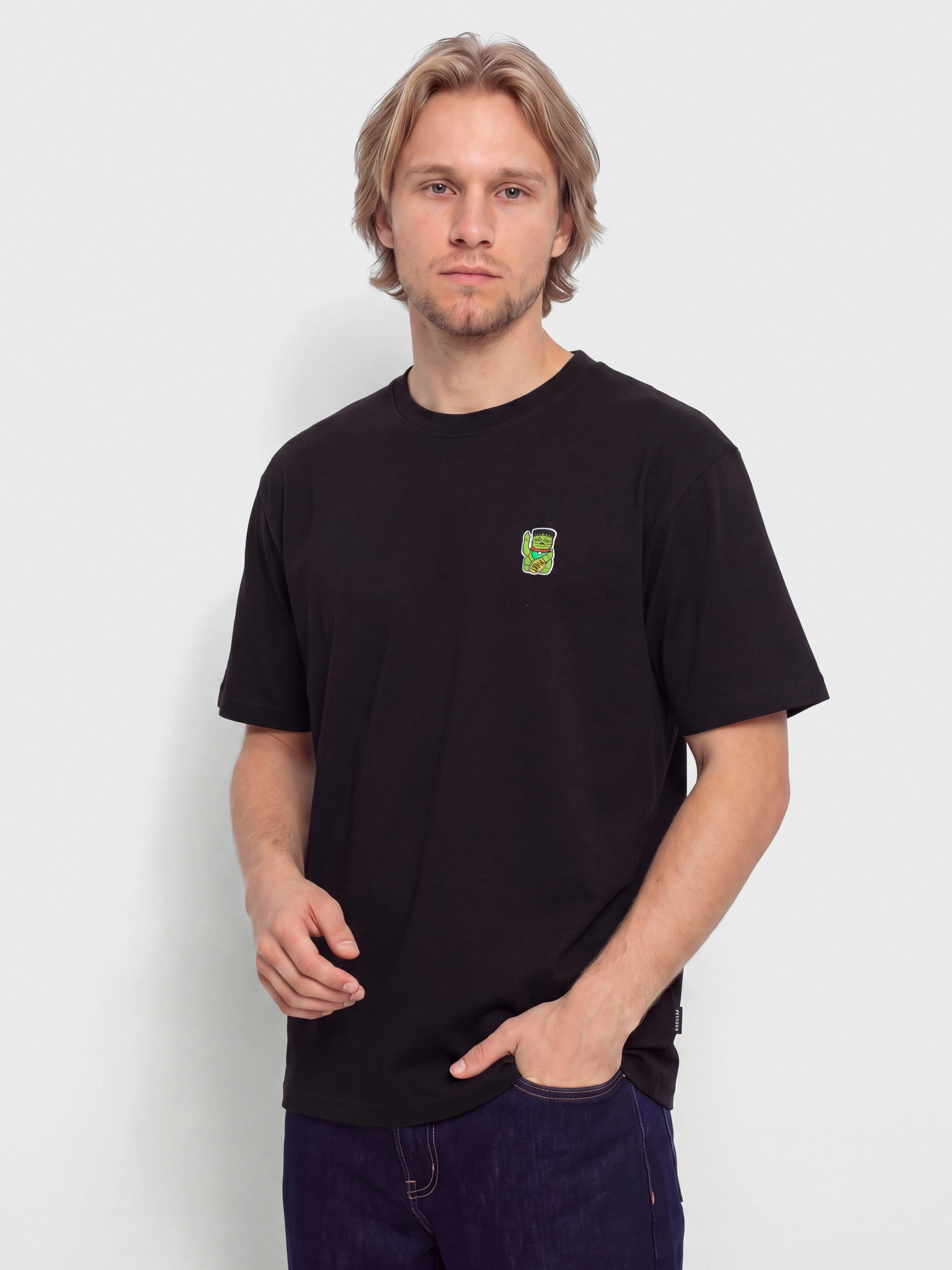 Iriedaily T-Shirt Franken Cat (black)