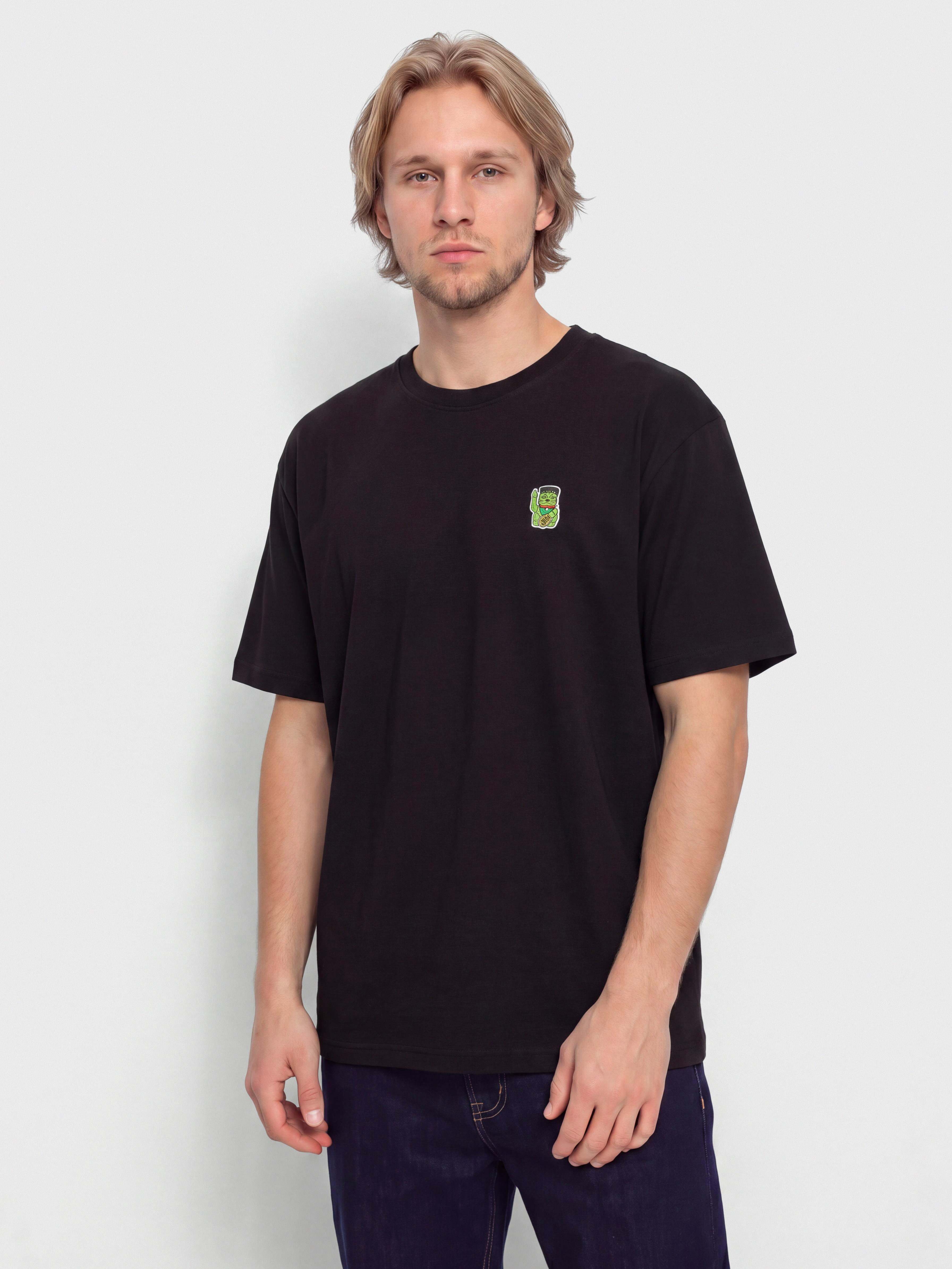 Iriedaily Franken Cat T-shirt (black)