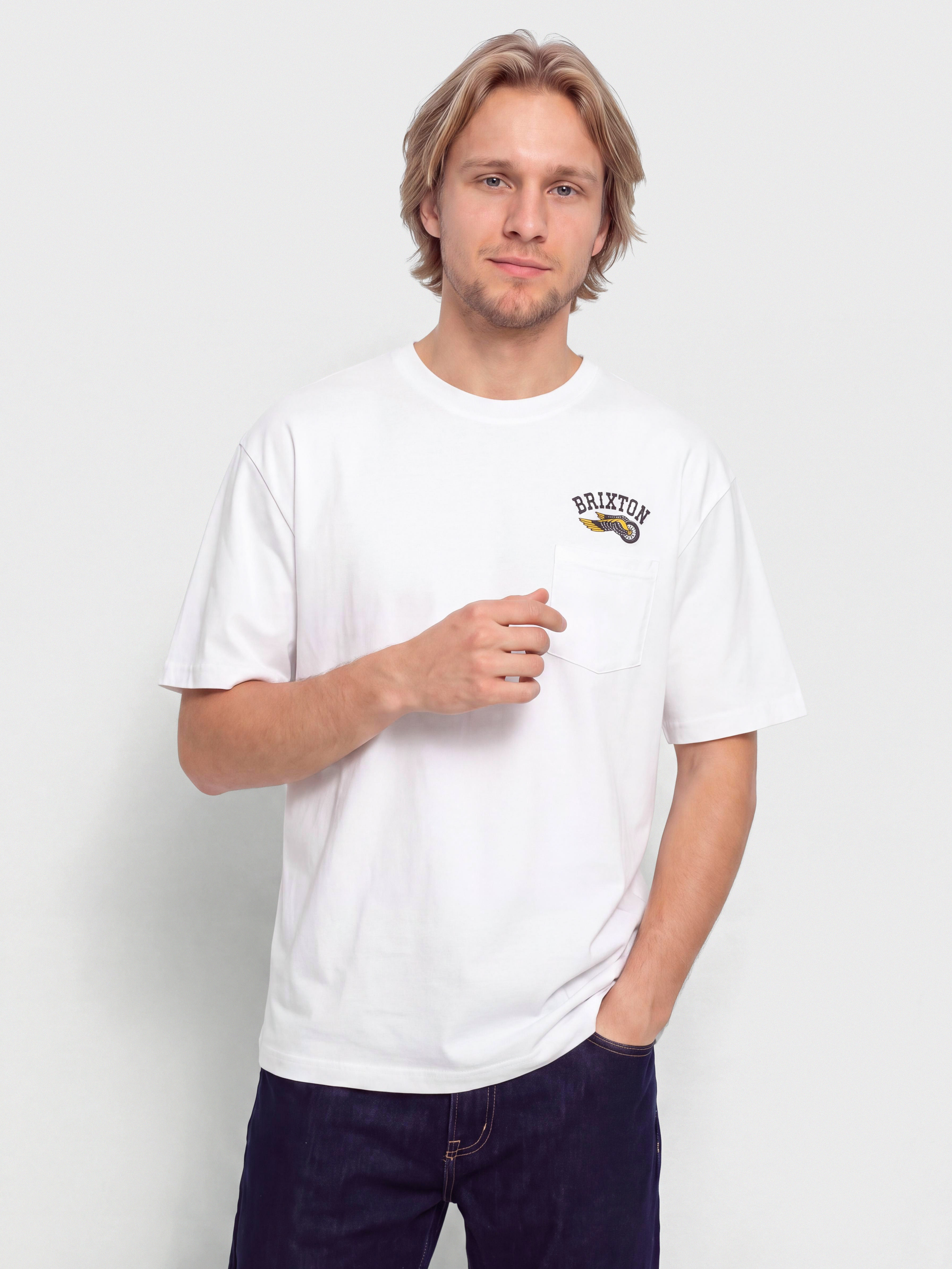 Brixton Roller Tlrt Pkt T-Shirt (white)