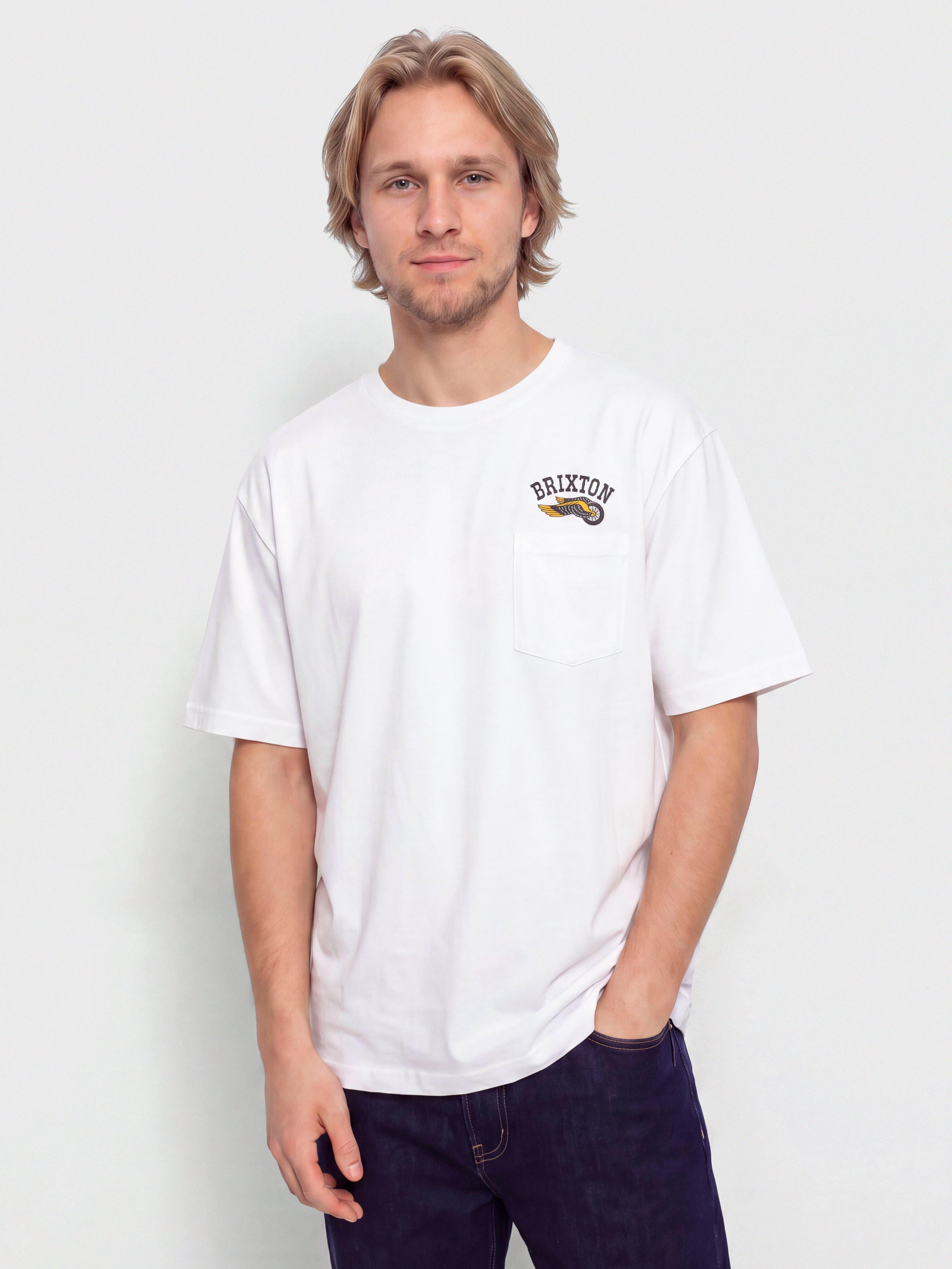 Brixton Roller Tlrt Pkt T-Shirt (white)