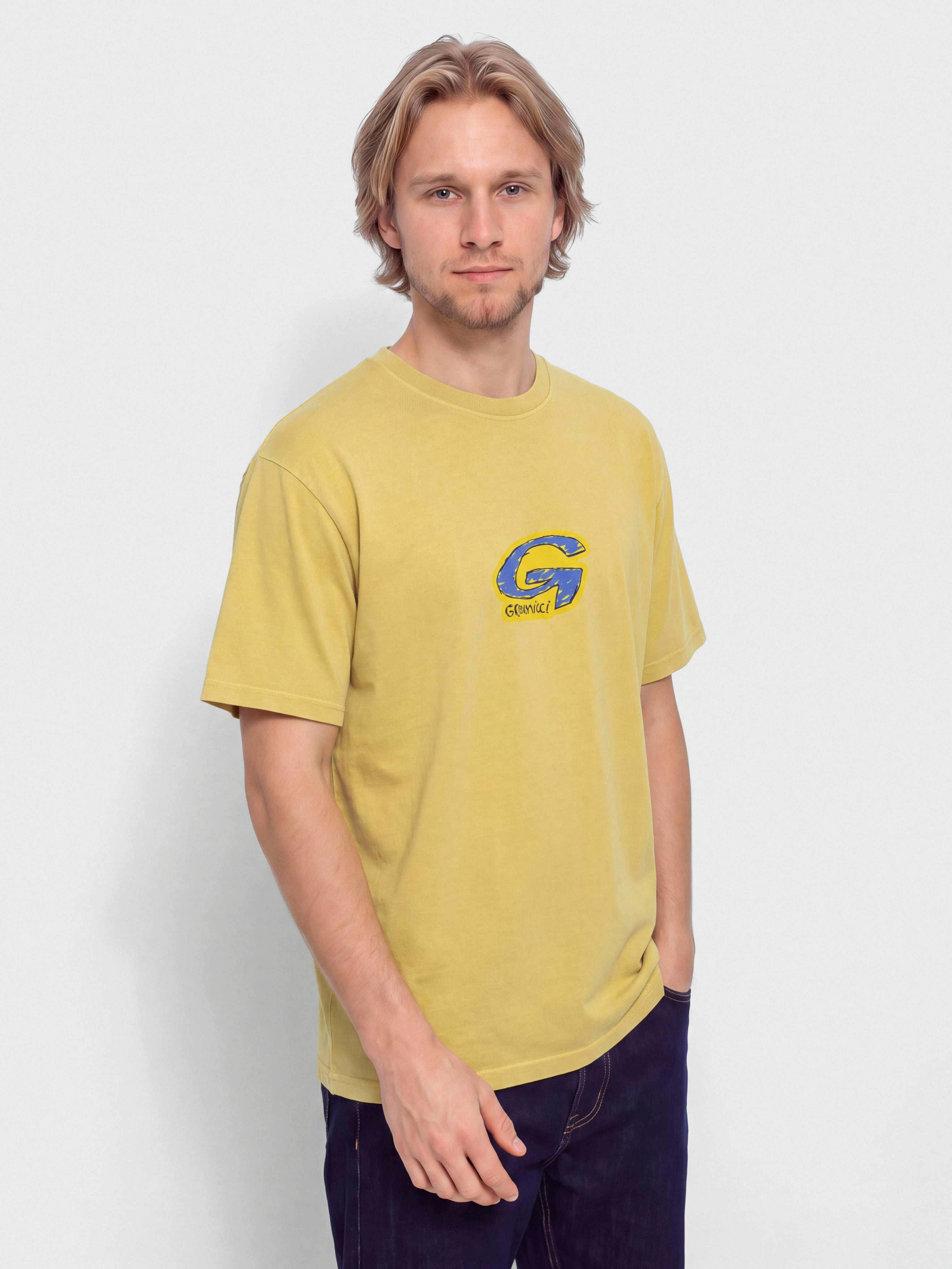Gramicci T-Shirt G-Scribble Pigment Dyed (sulphur pigment)