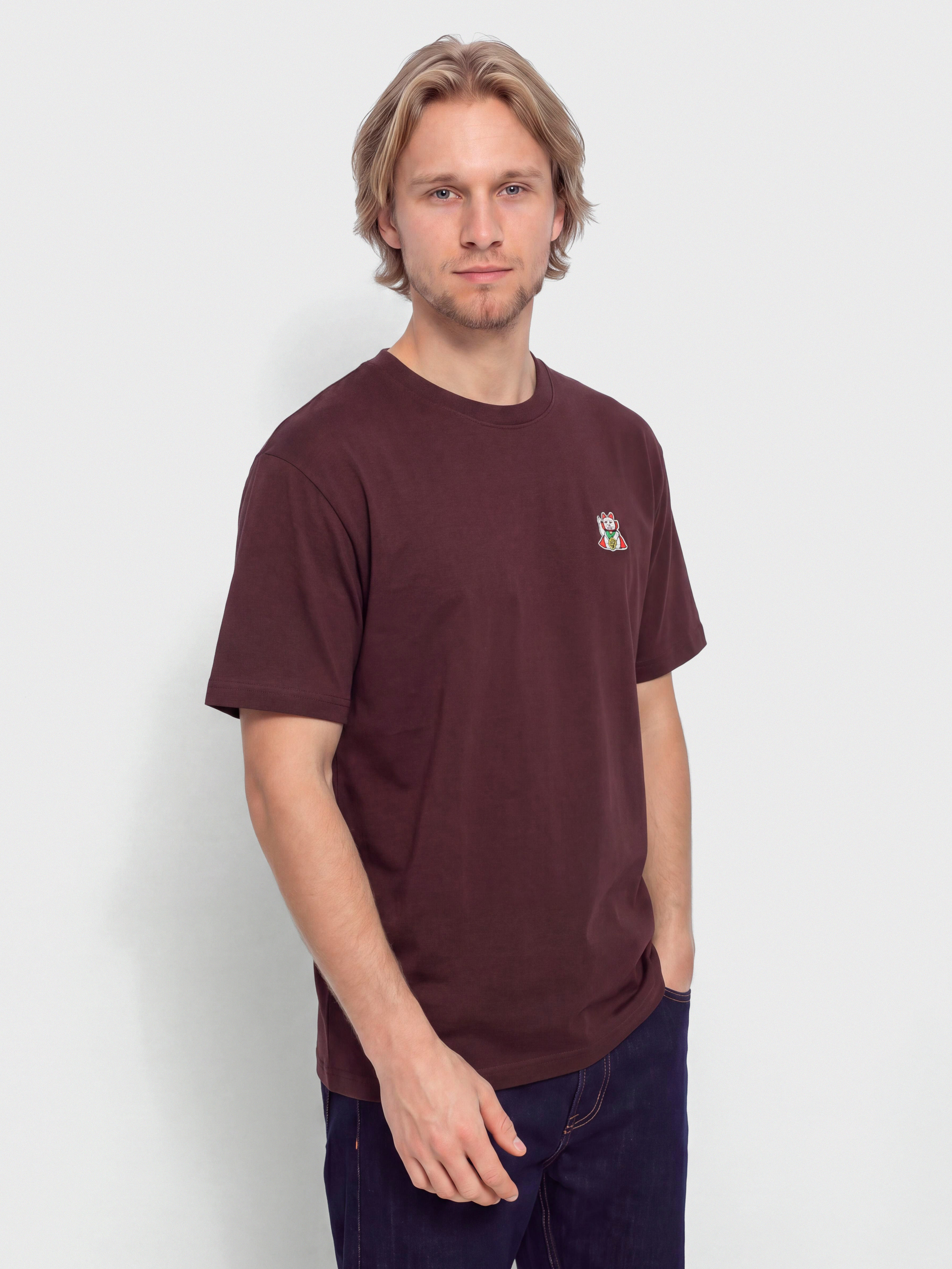 Iriedaily T-Shirt Vamp Cat (aubergine)