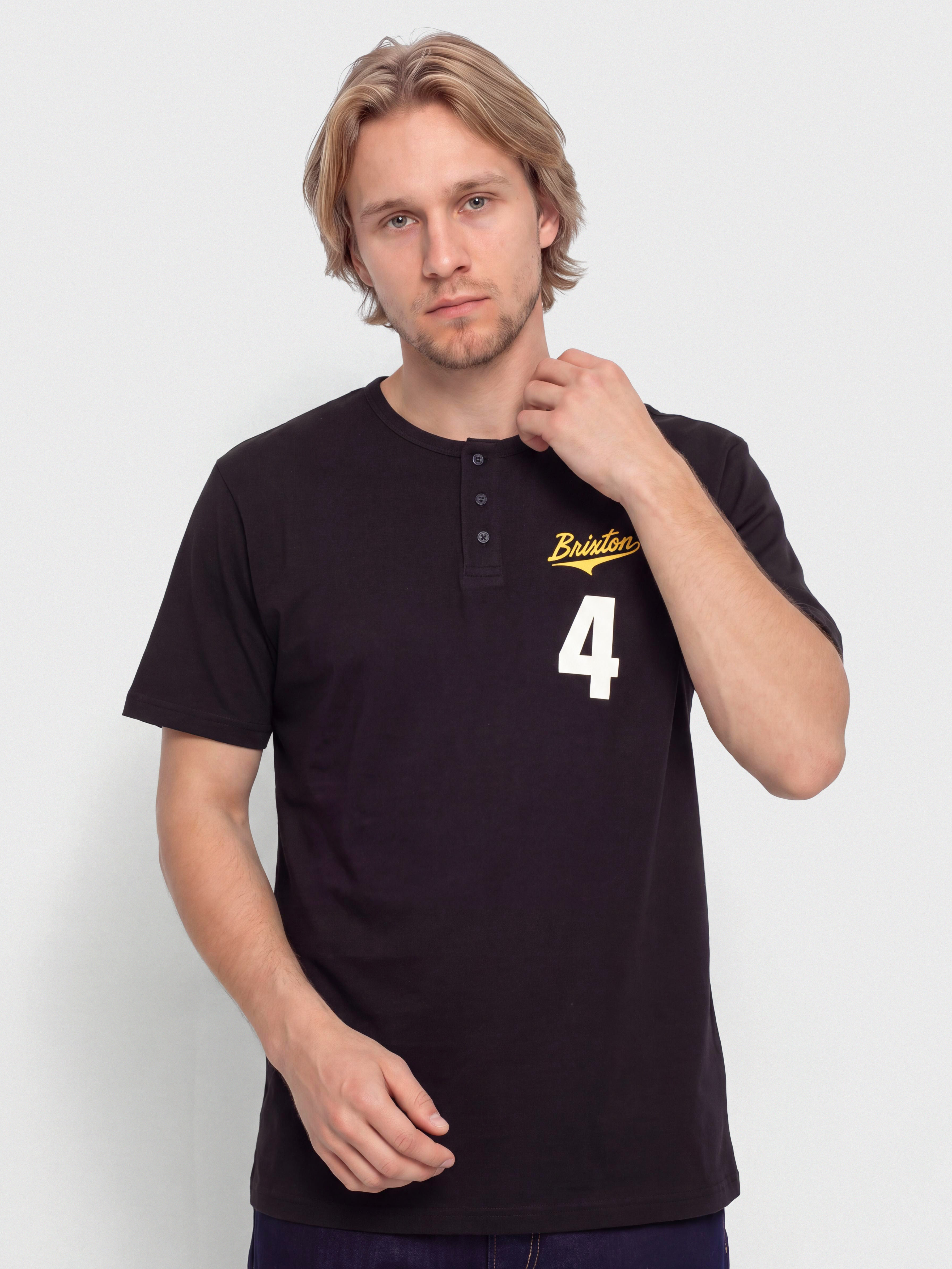 Brixton The League Baseball T-Shirt (black/black)