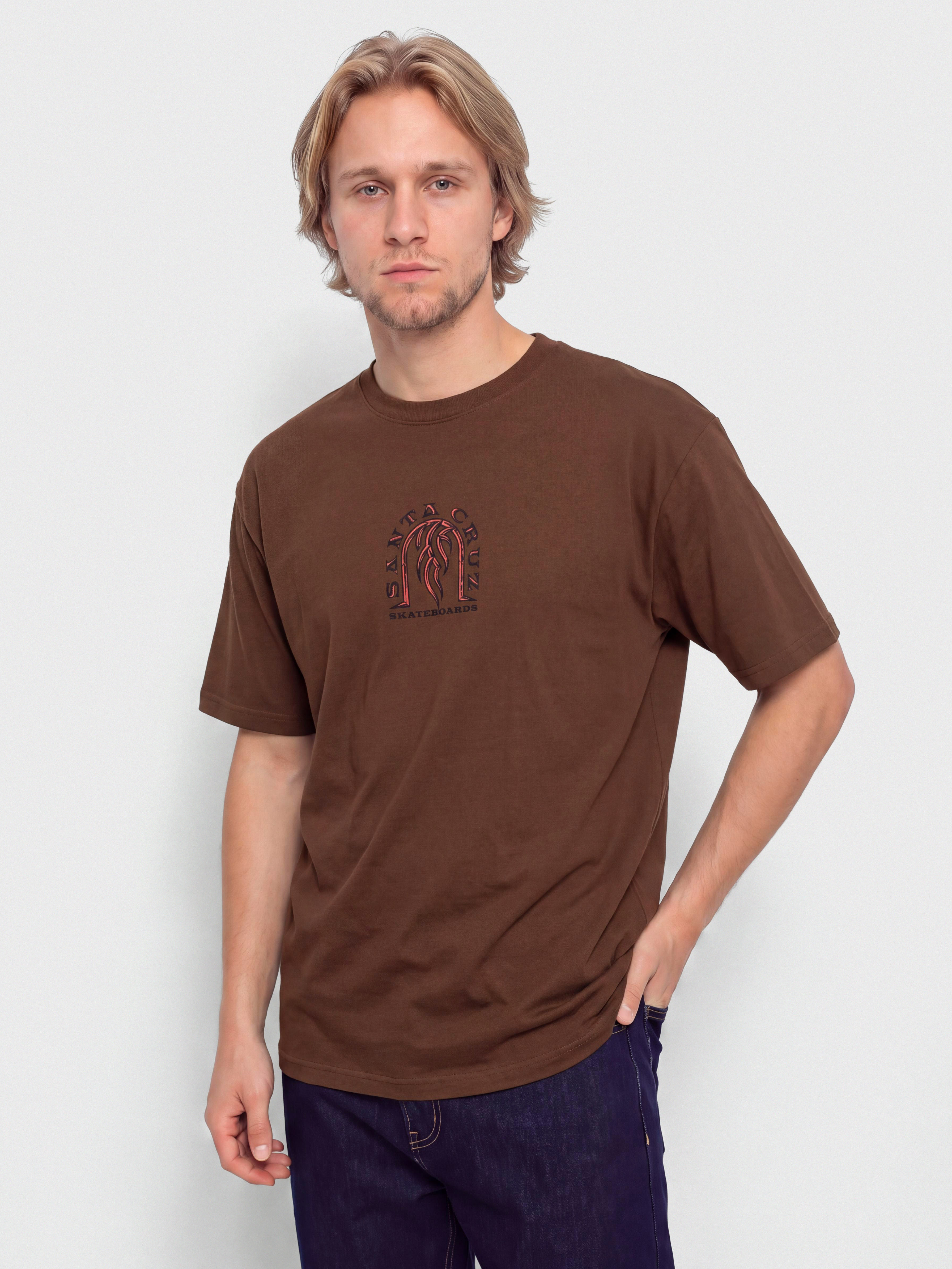 Santa Cruz Dressen Tribal Arch Front T-Shirt (coffee)