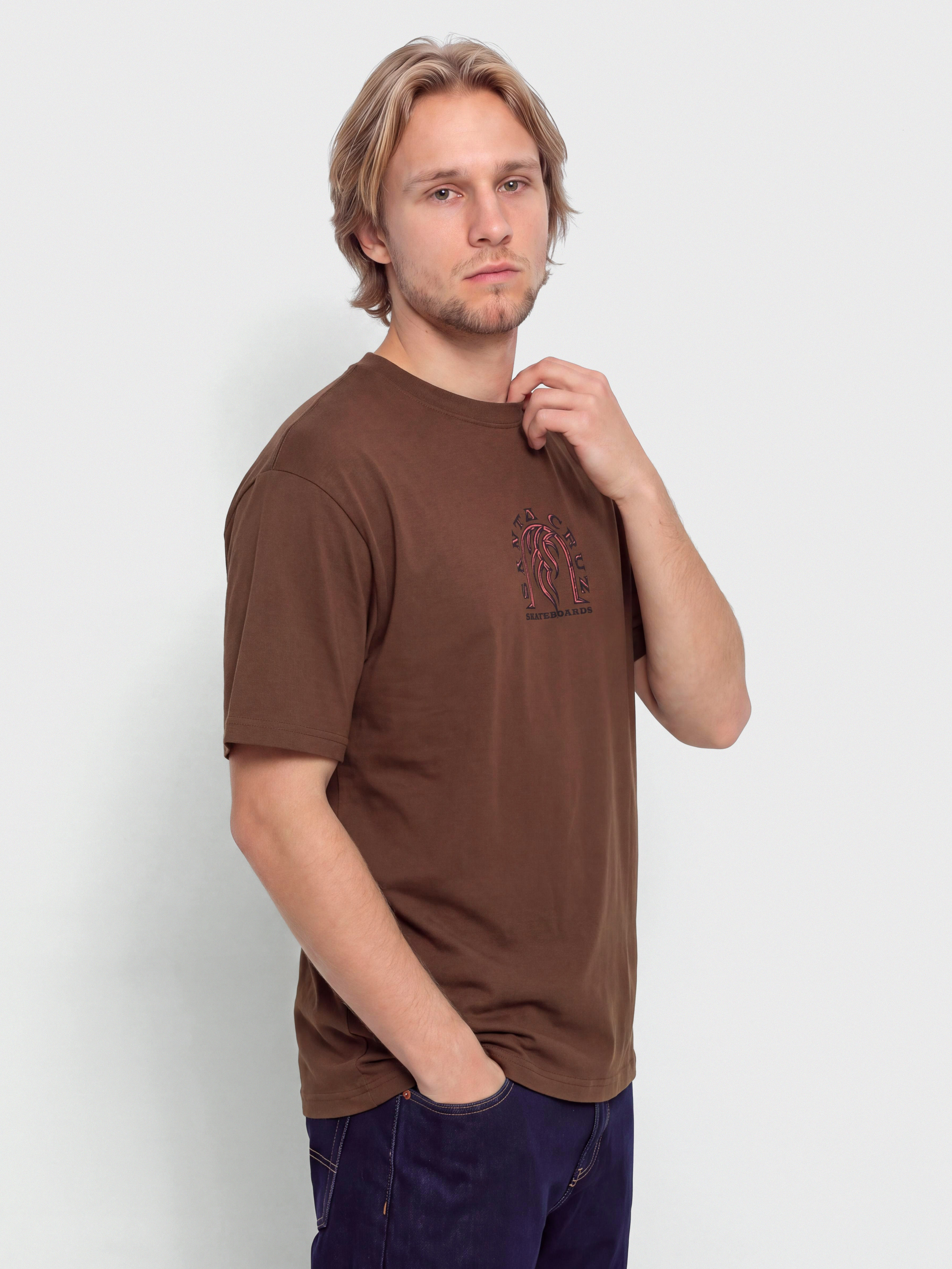 Santa Cruz Dressen Tribal Arch Front T-Shirt (coffee)