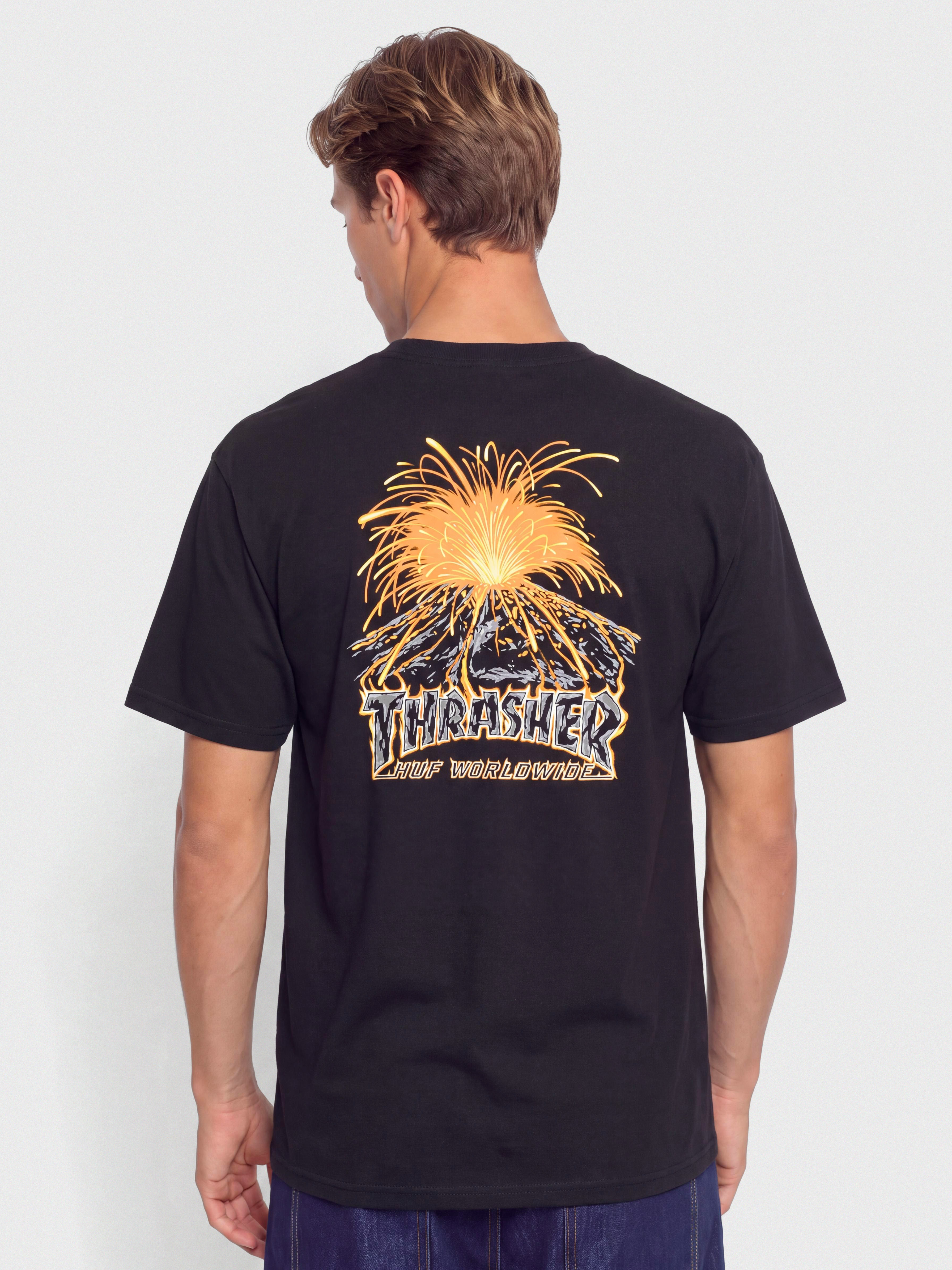 HUF T-Shirt X Thrasher Meltdown (black)