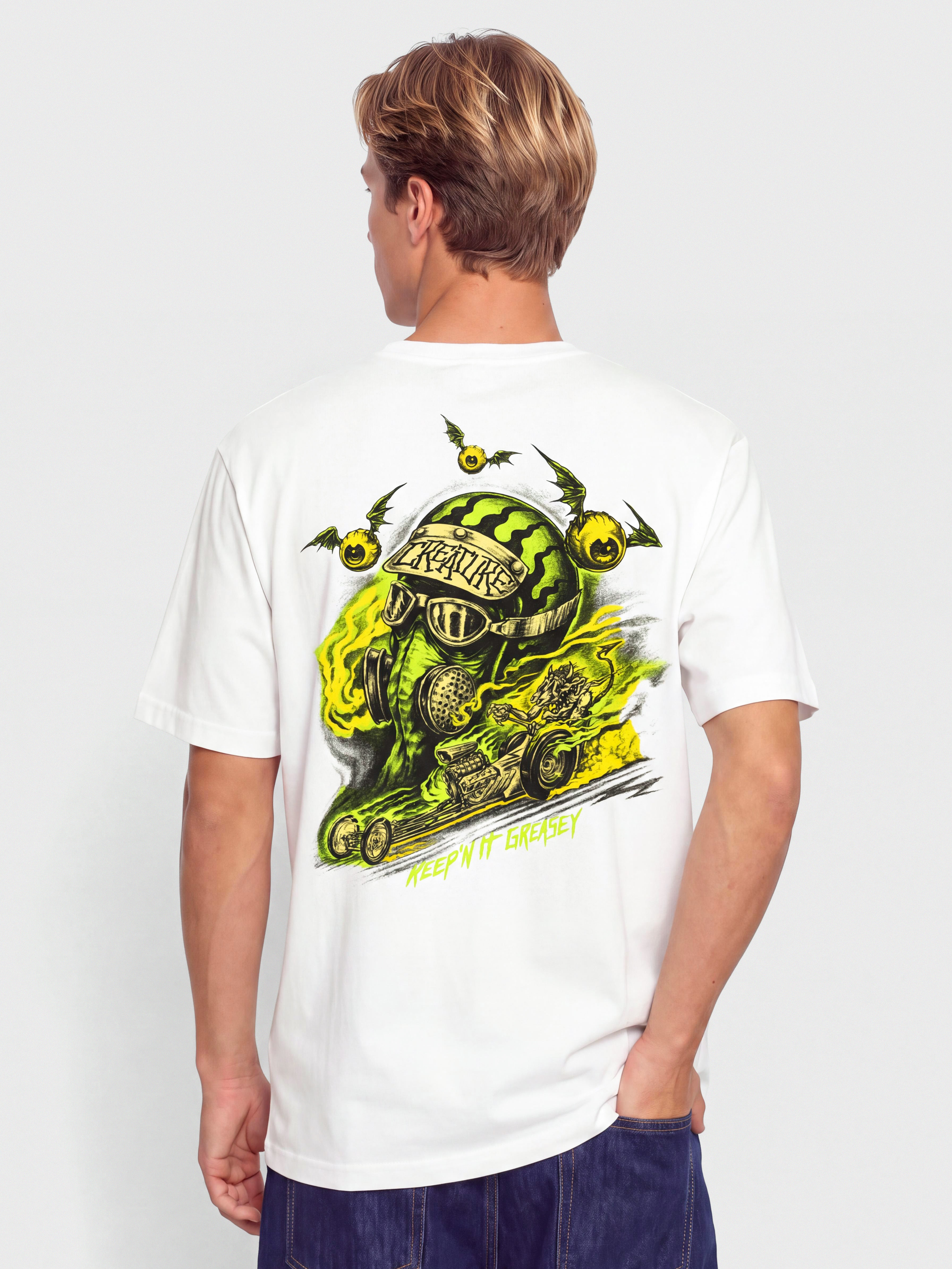 Creature Crash And Burn T-Shirt (white)