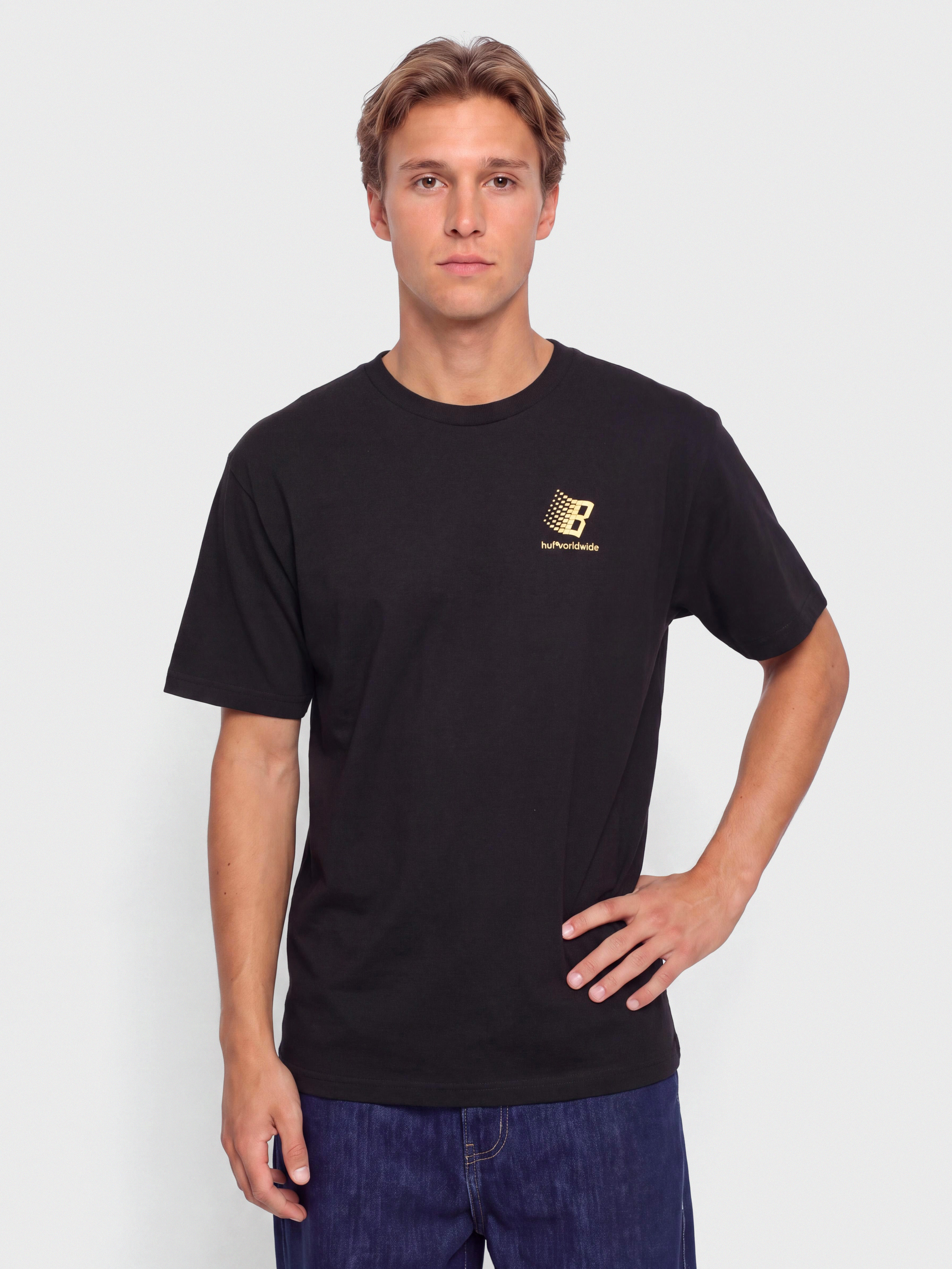 HUF T-Shirt X Bronze Worldwide (black)