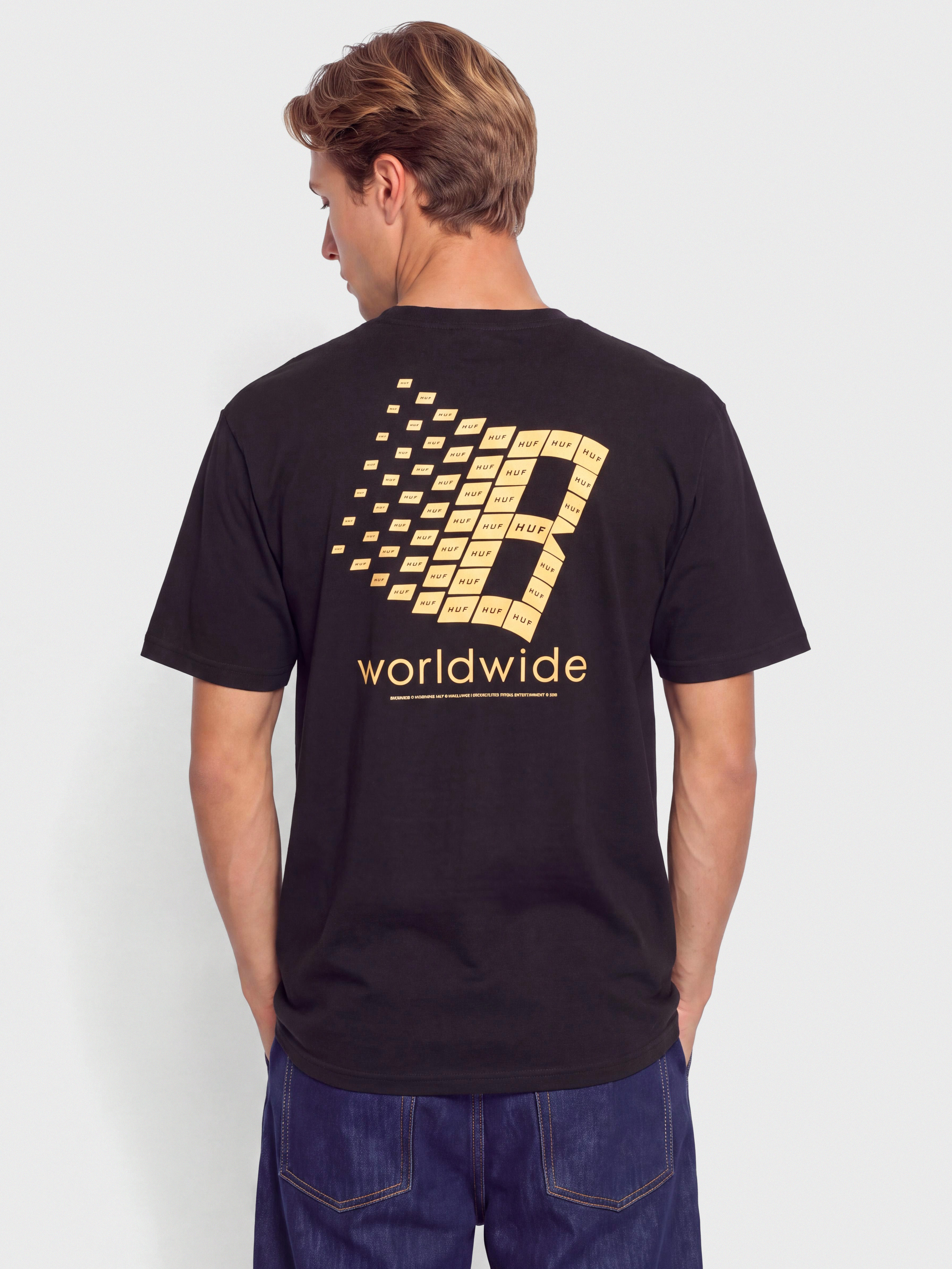 HUF T-Shirt X Bronze Worldwide (black)