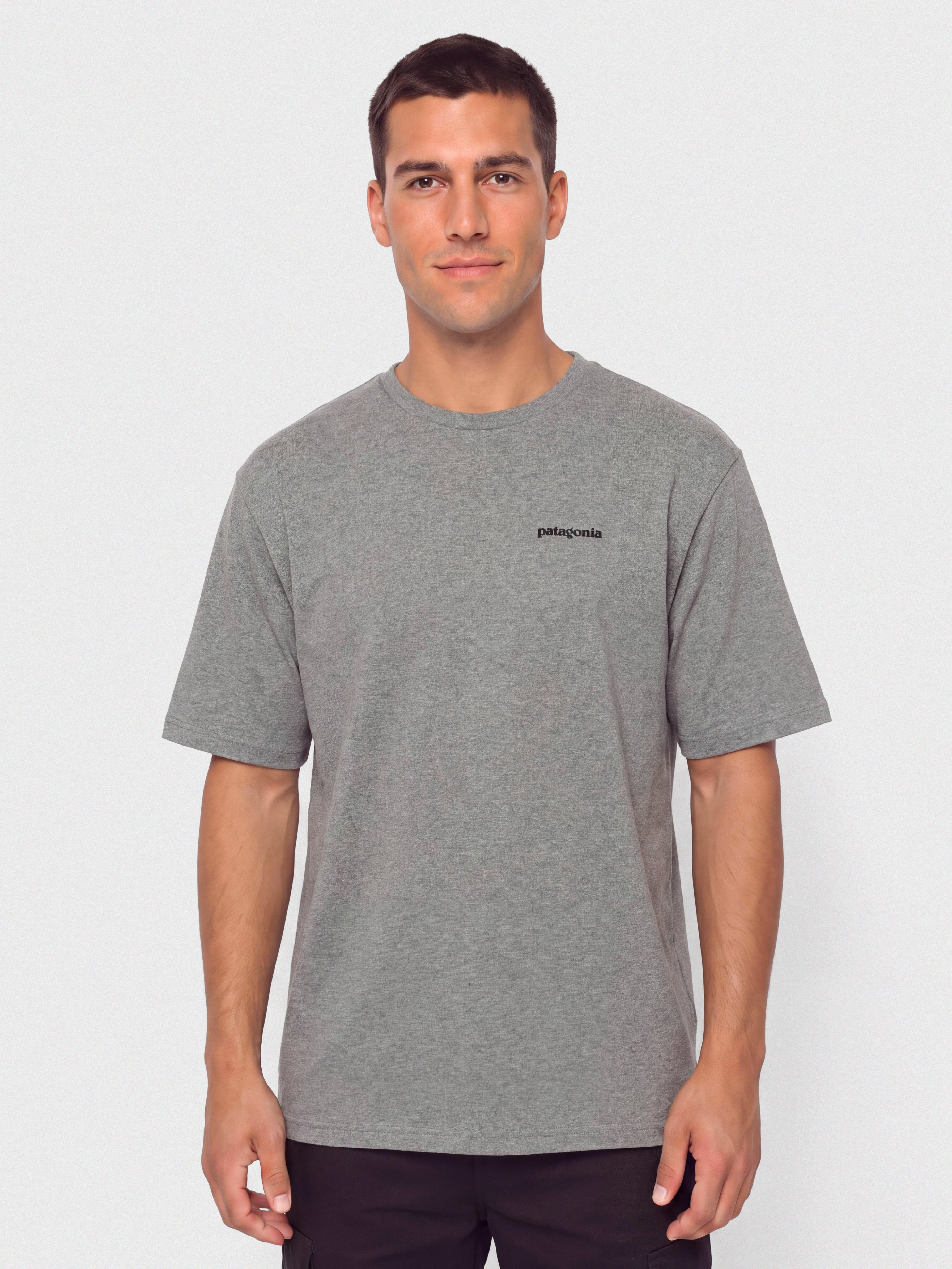 Patagonia P6 Logo Responsibili T-shirt (gravel heather)