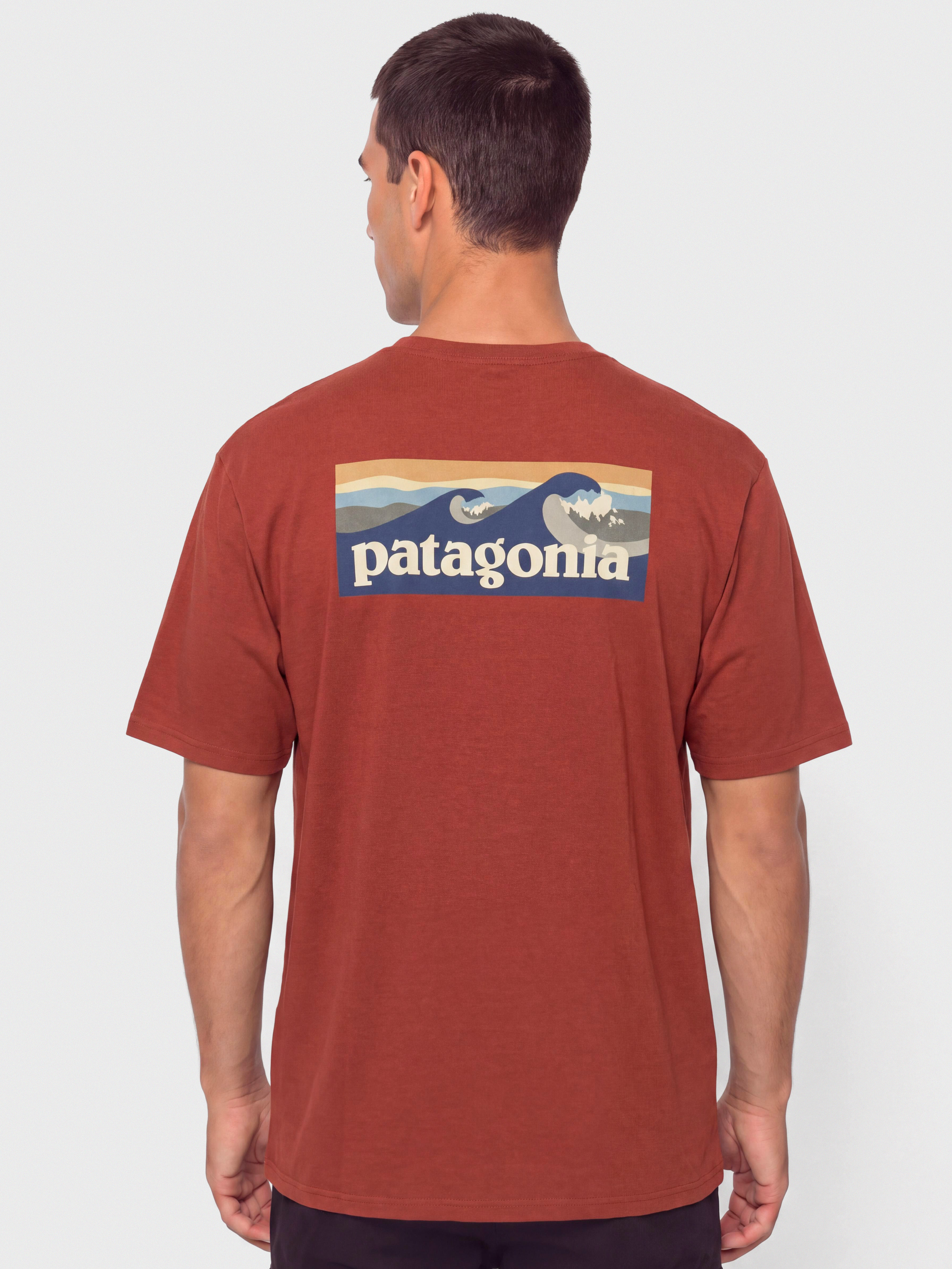 Patagonia Boardshort Logo Pocket Responsibili T-Shirt (rusty red)