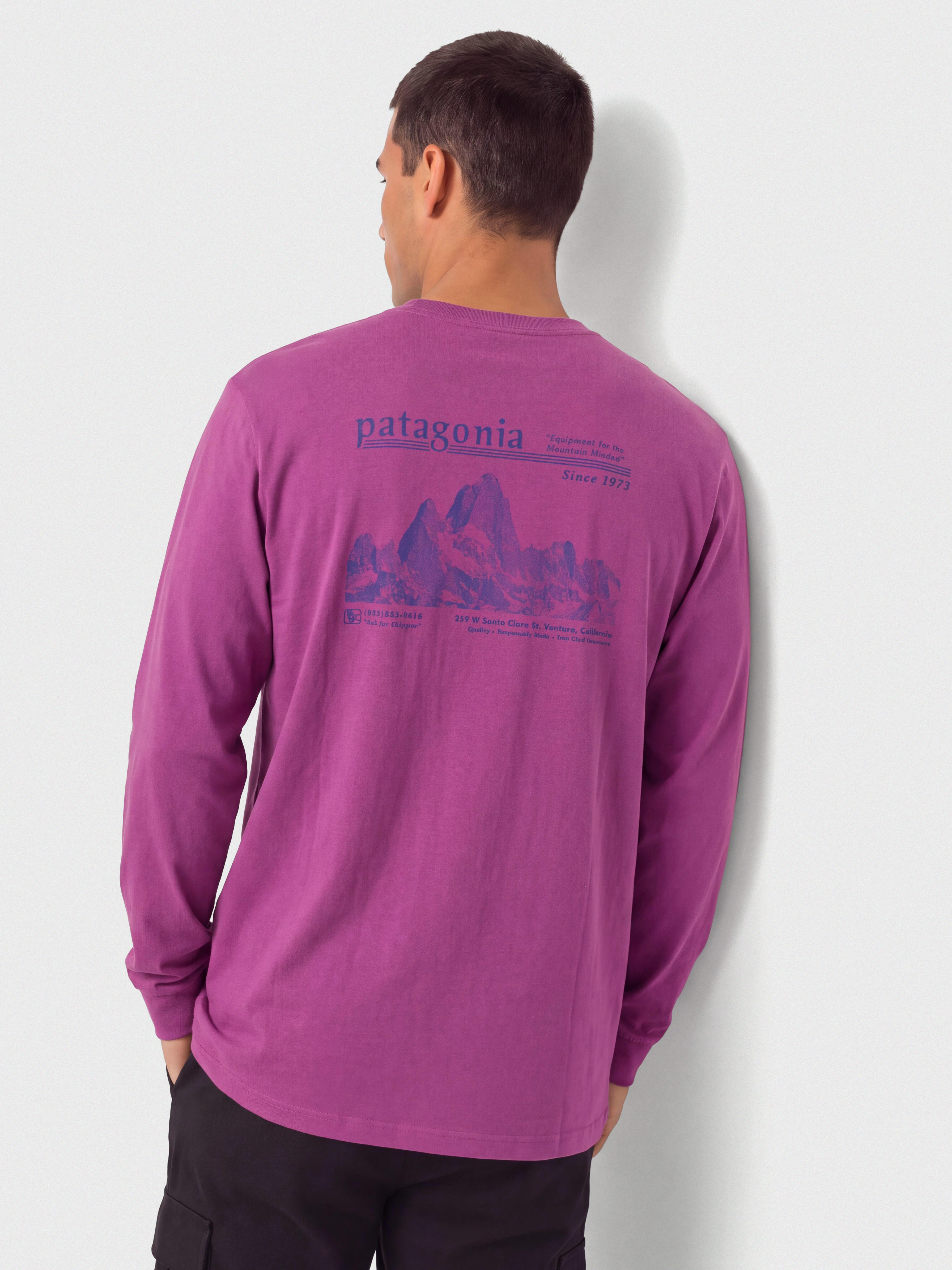 Patagonia MW Hut Tripper Skyline Longsleeve (amaranth pink)