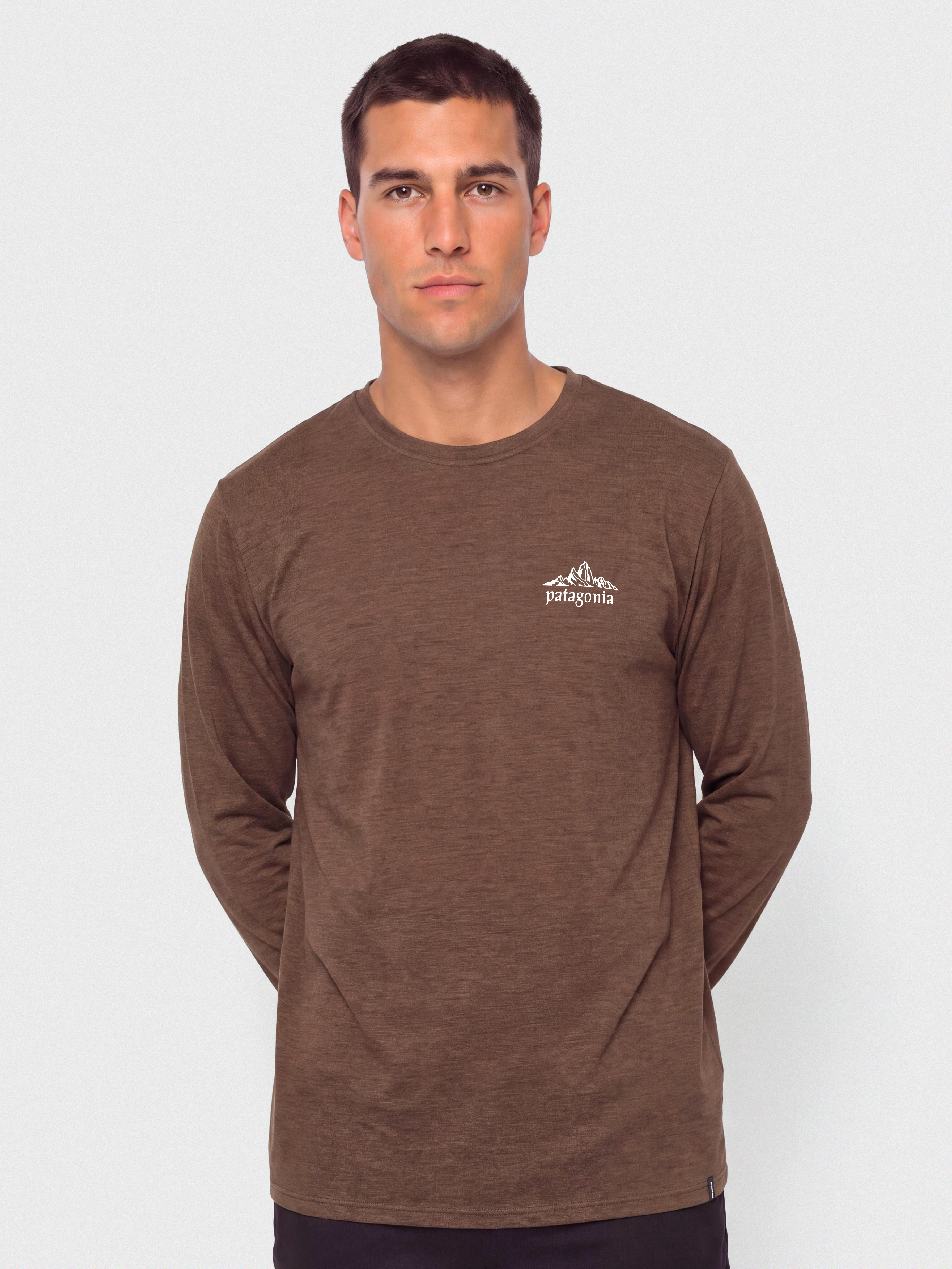 Patagonia Cap Cool Daily Cloud Crag Longsleeve (berm brown light berm brown x dye)