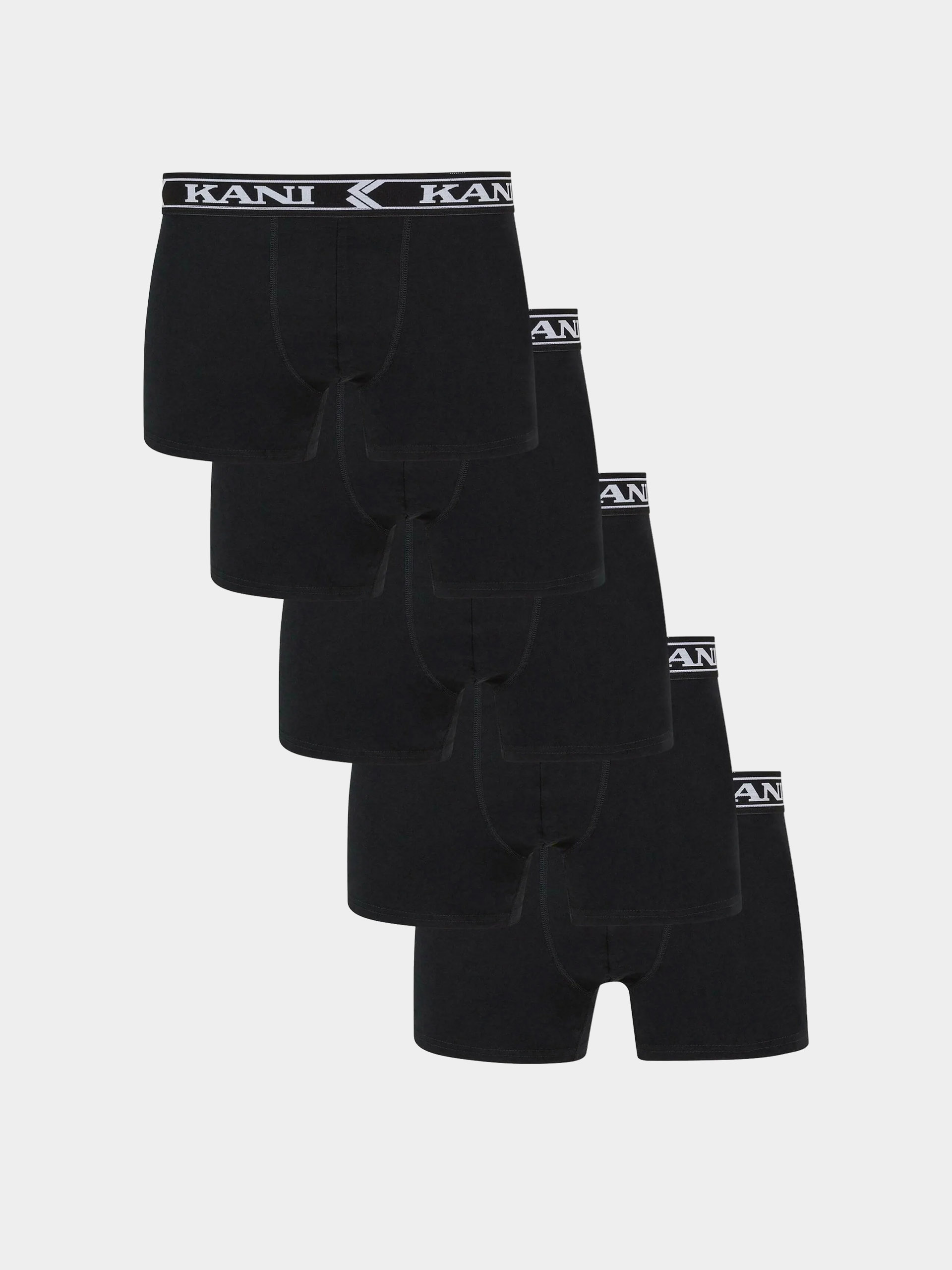 Karl Kani Underwear Retro Tape 5 Pack Boxer Briefs (black)