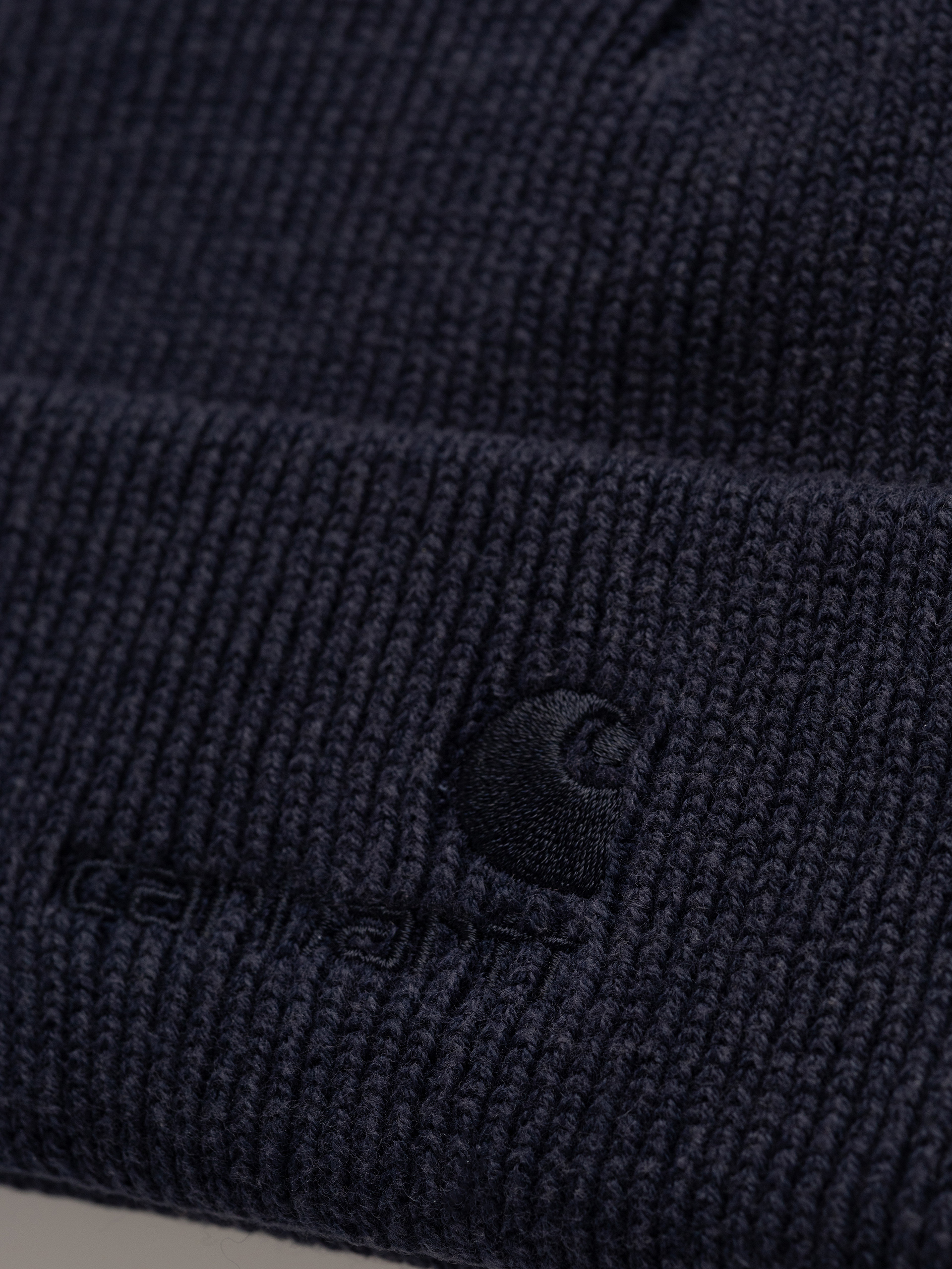Carhartt WIP Lambert Mütze (dark navy/moon wash)