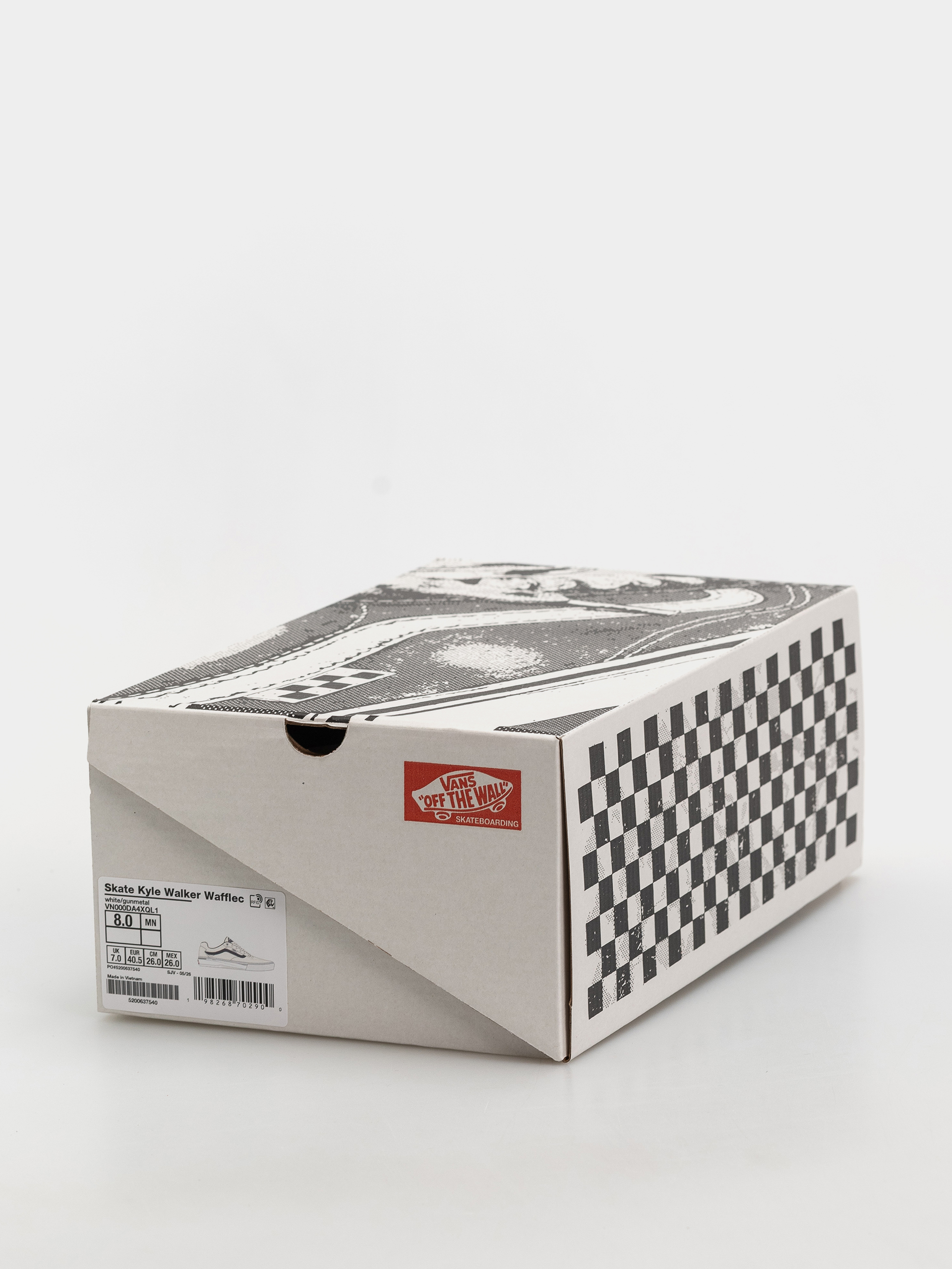 Vans Skate Kyle Walker Wafflecup Schuhe (white/gunmetal)