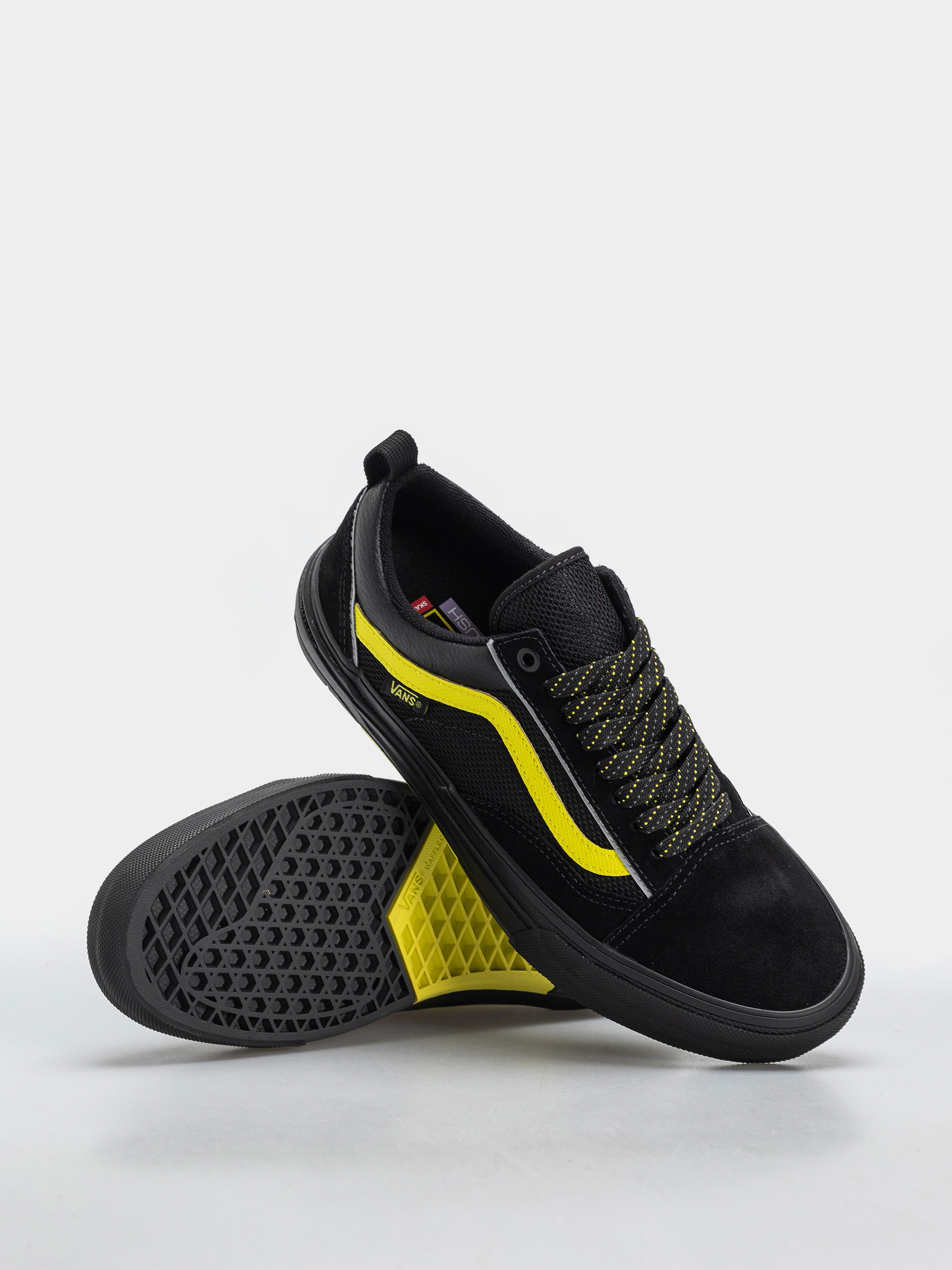 Vans Skate Old Skool Wafflecup Schuhe (black/lime)