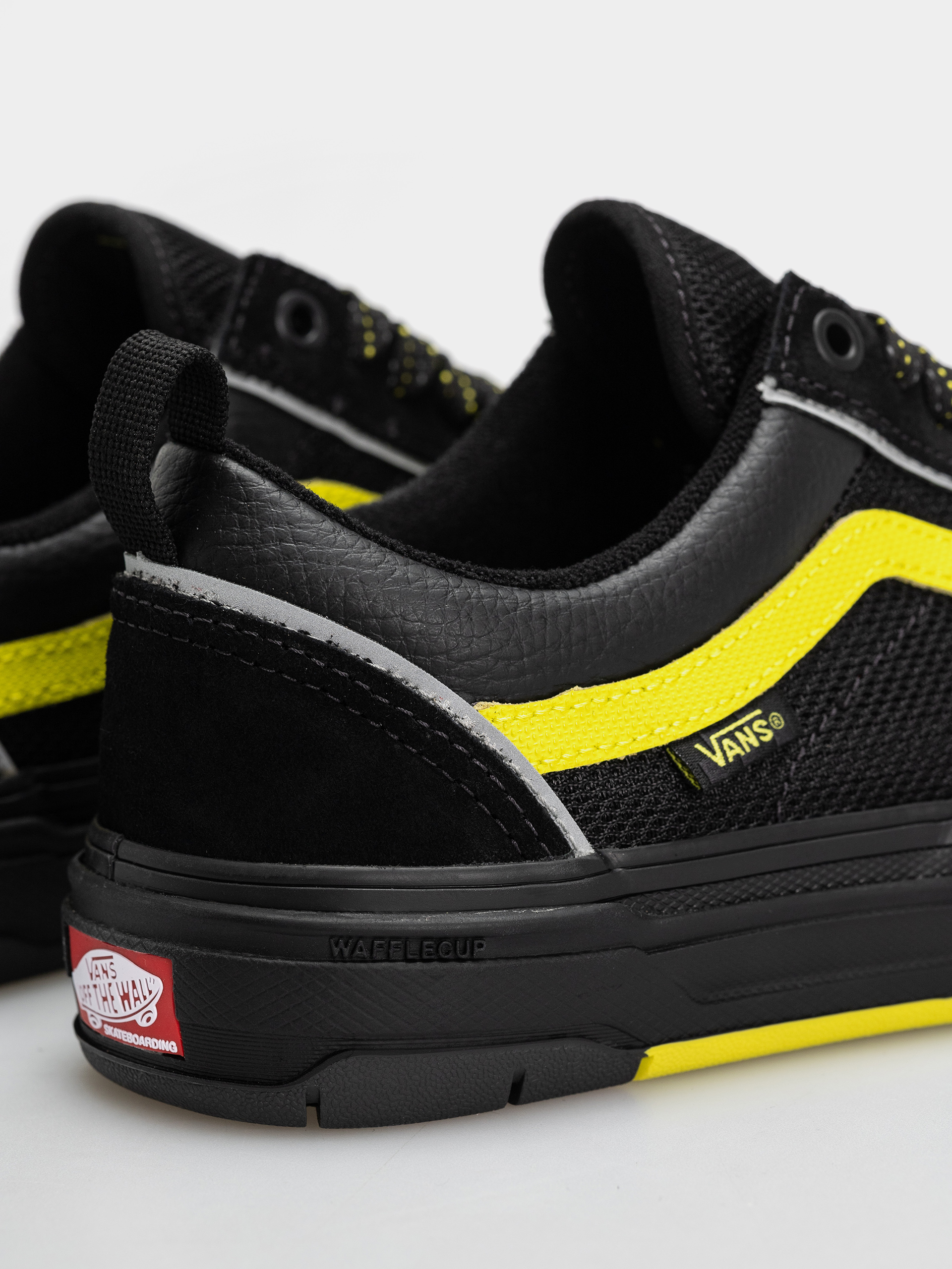 Vans Skate Old Skool Wafflecup Schuhe (black/lime)