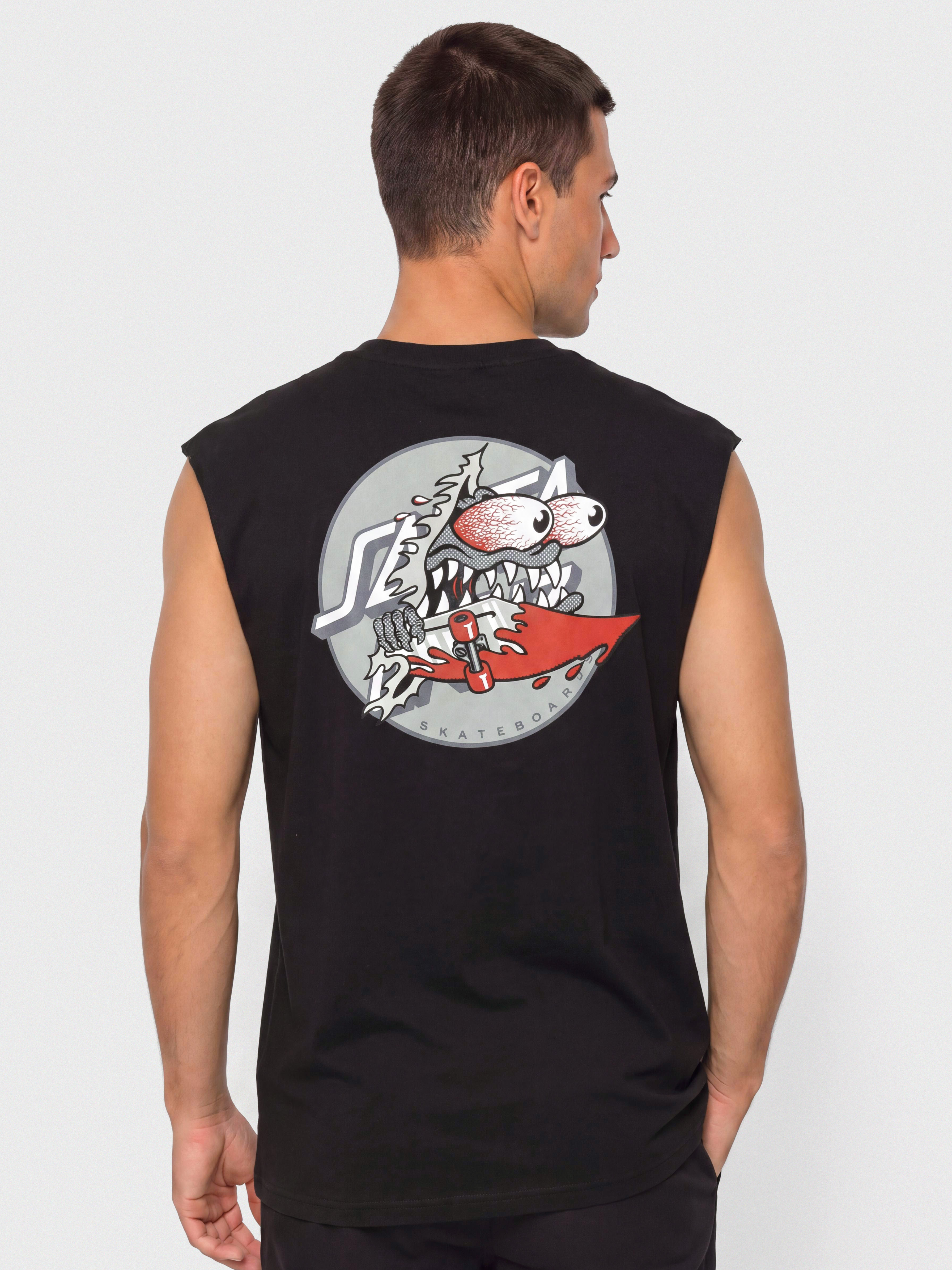 Santa Cruz Meek Slashed Dot Vest Shirt (black)
