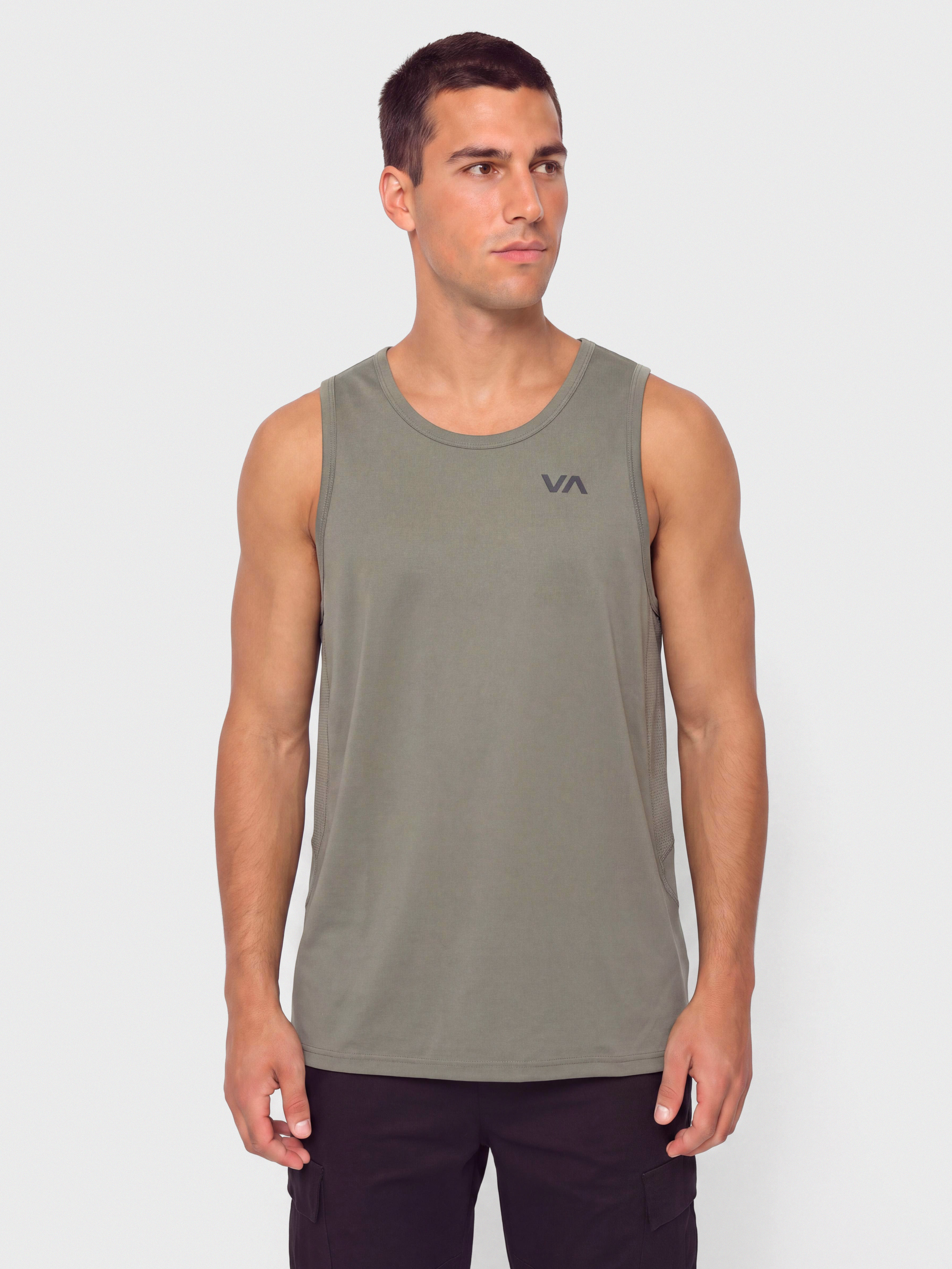 RVCA Sport Vent Sl Shirt (sage leaf)