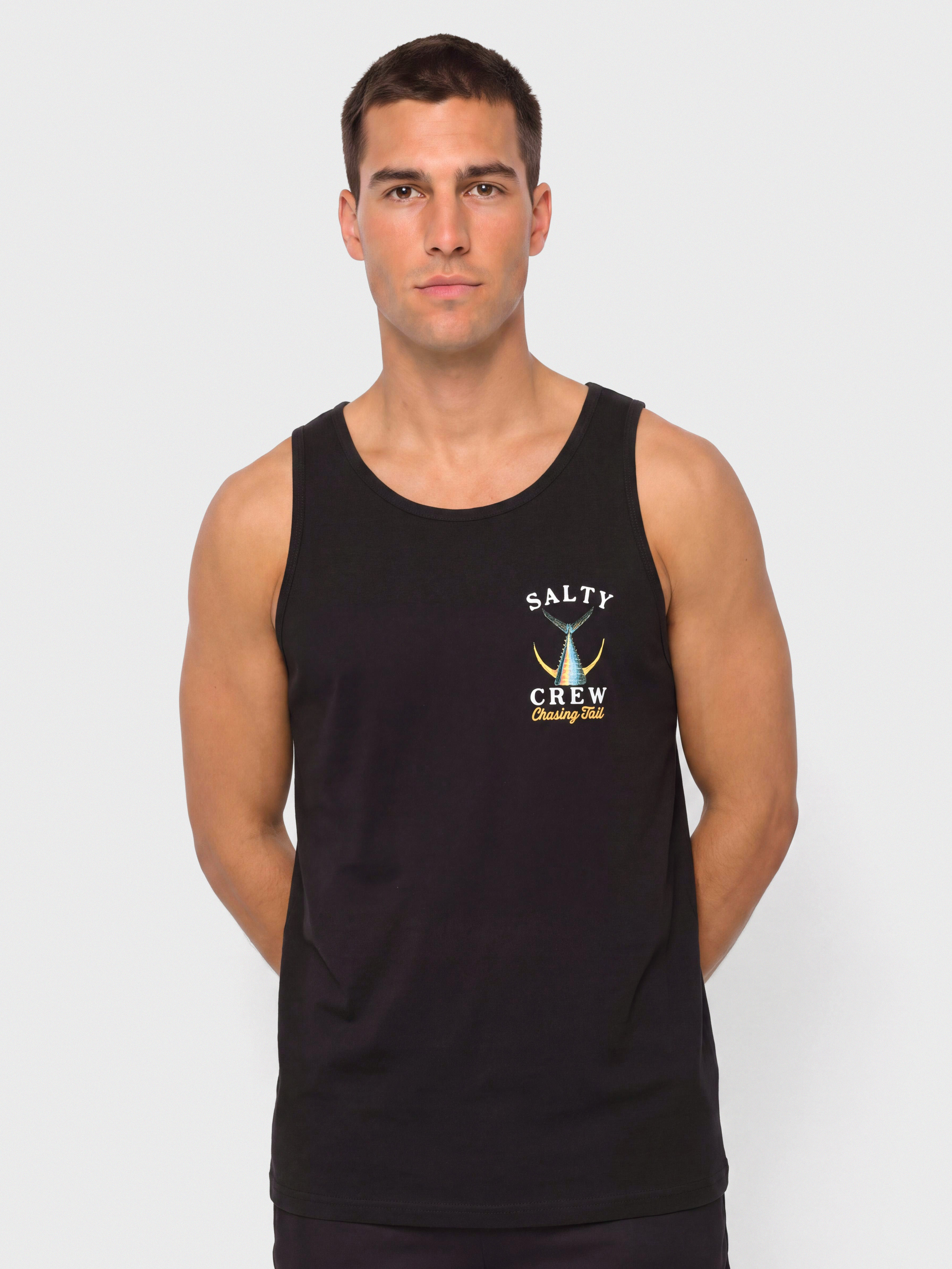 Salty Crew Shirt Tailed (black)