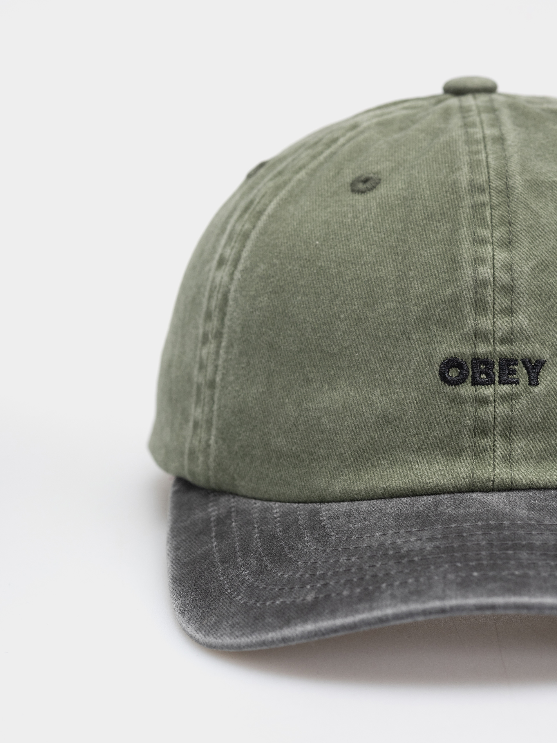OBEY Pigment Bold 6 Panel Cap (pigment olive multi)