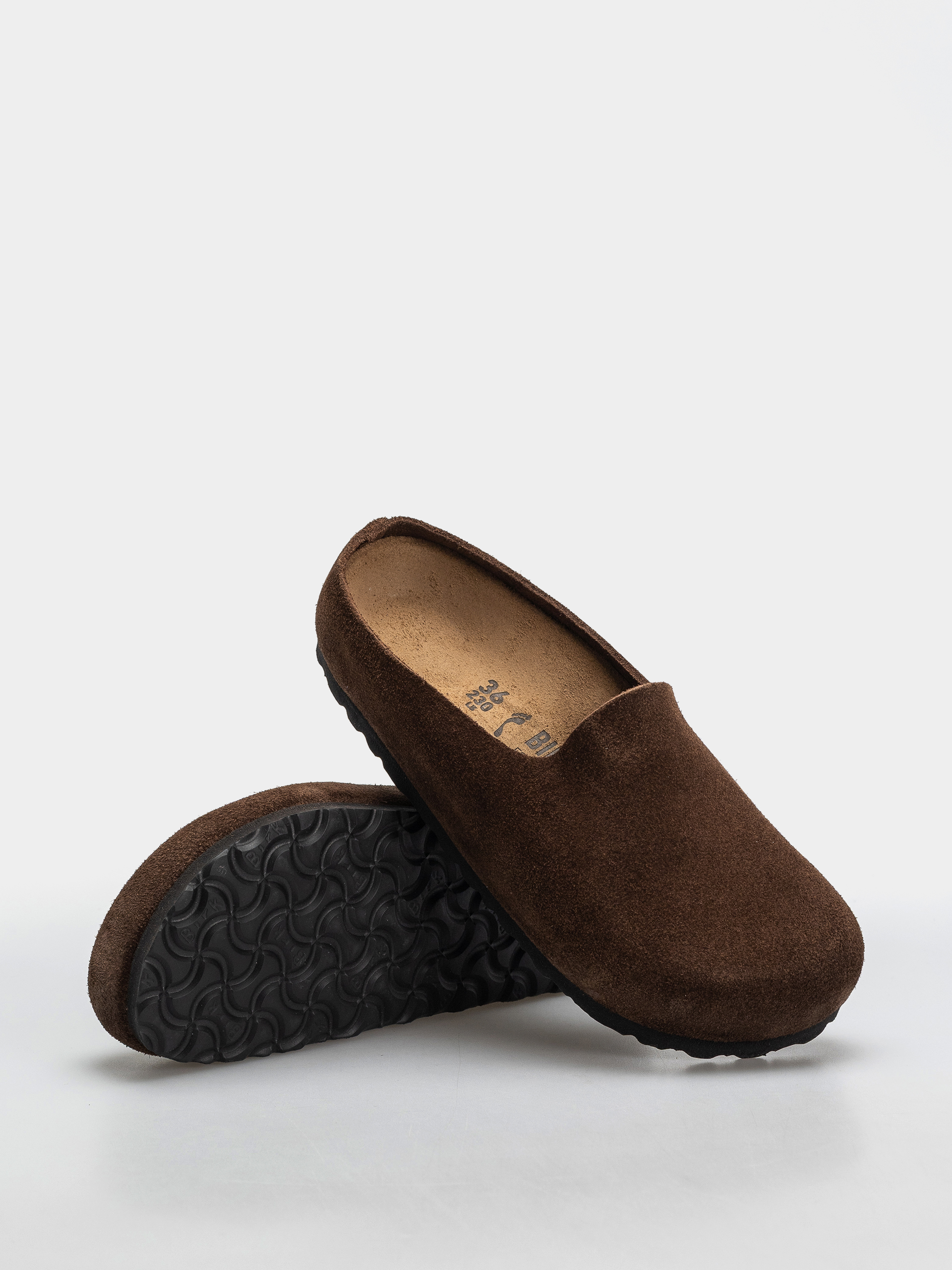 Birkenstock Amsterdam Wrapped Suede Leather Narrow Flip-flops (carafe)