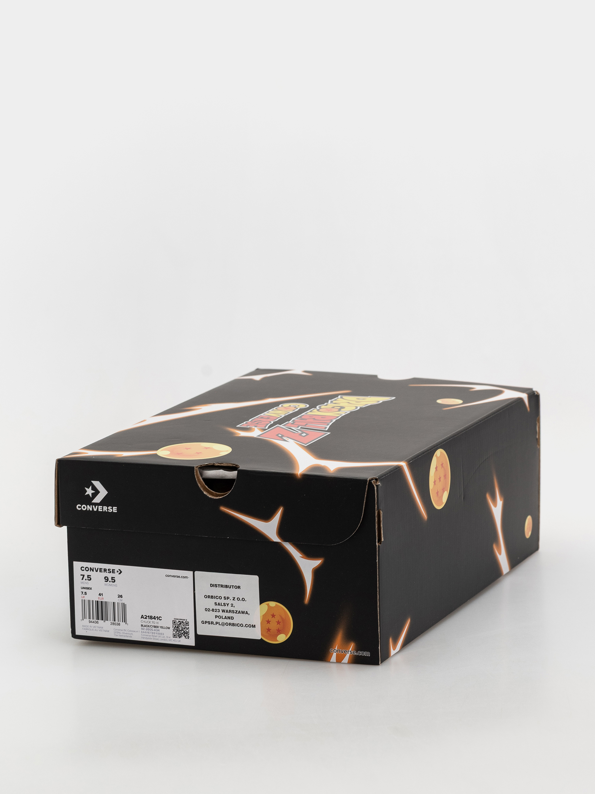 Converse Chucks X Dragon Ball Z Chuck 70 Hi (black/cyber yellow/flame orange)