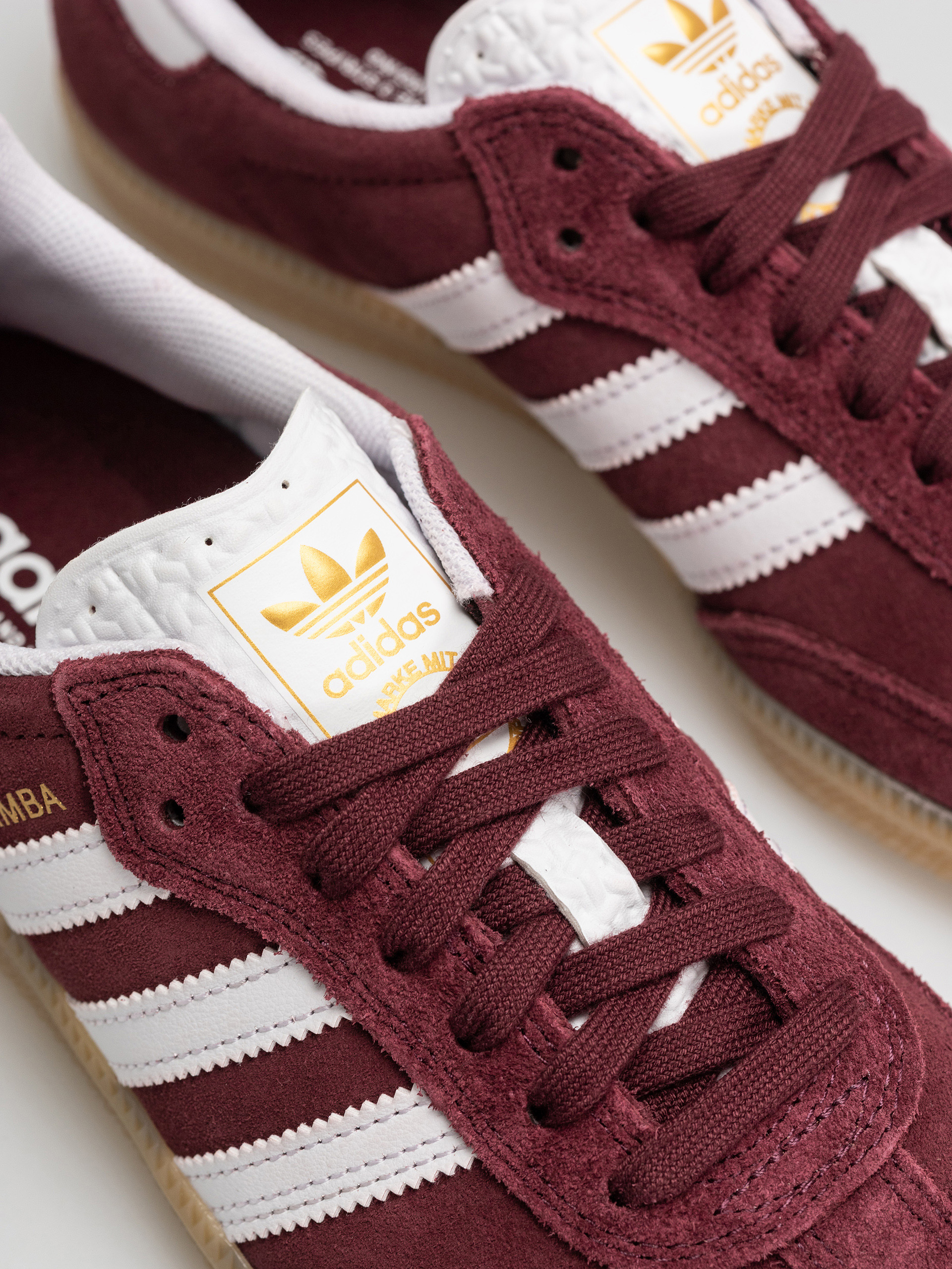 adidas Samba Adv Shoes (shared/ftwwht/maroon)