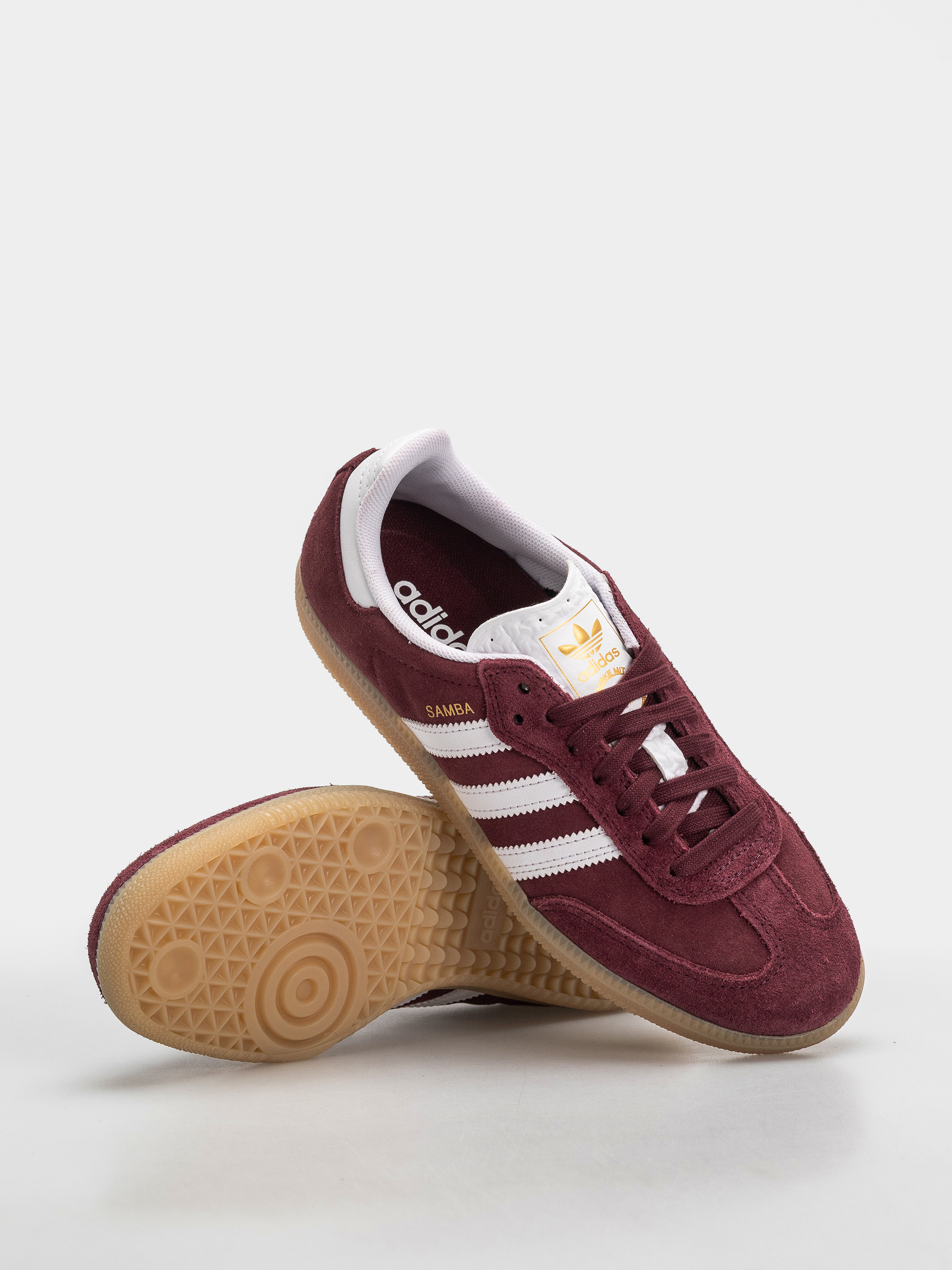 adidas Samba Adv Shoes (shared/ftwwht/maroon)