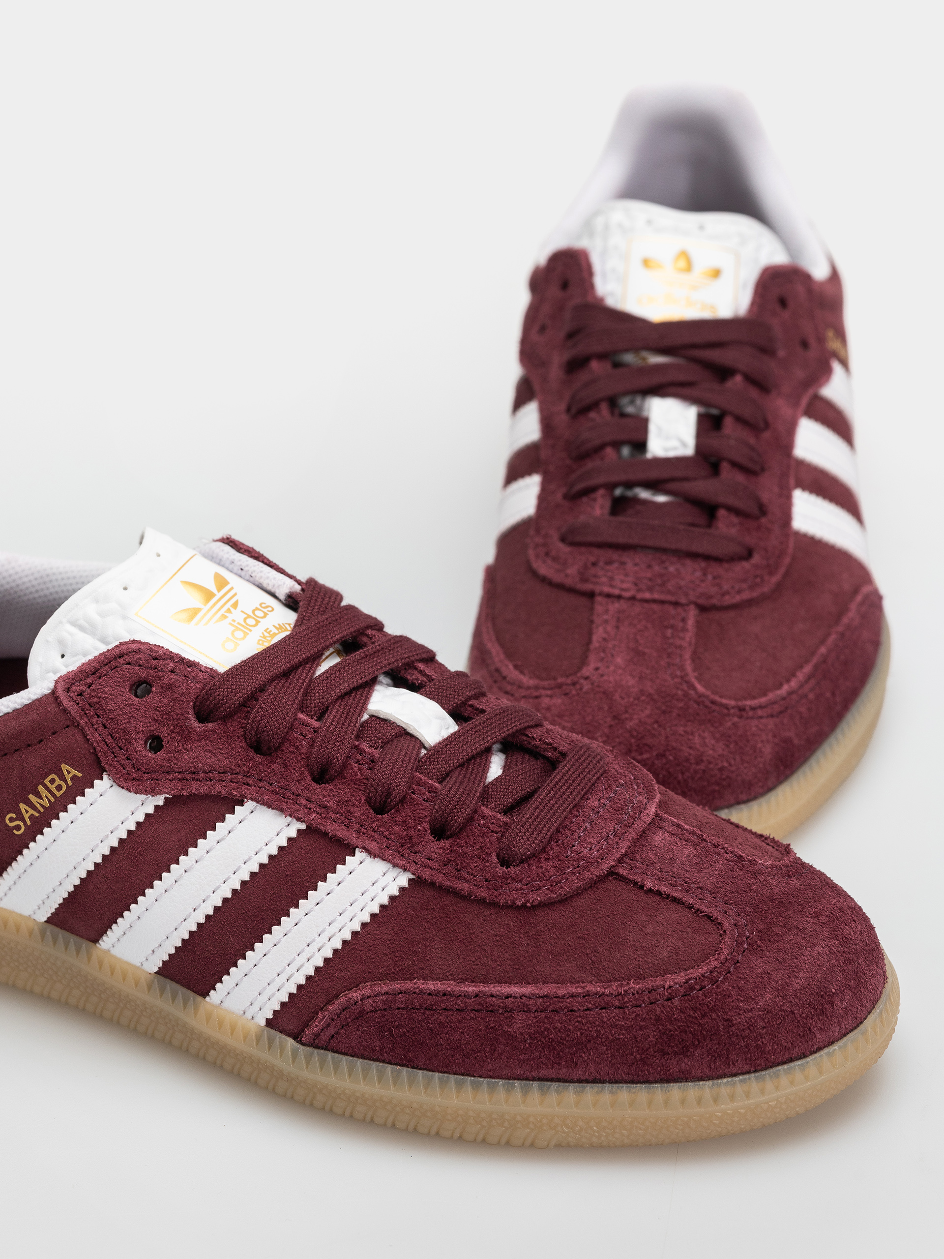 adidas Samba Adv Shoes (shared/ftwwht/maroon)