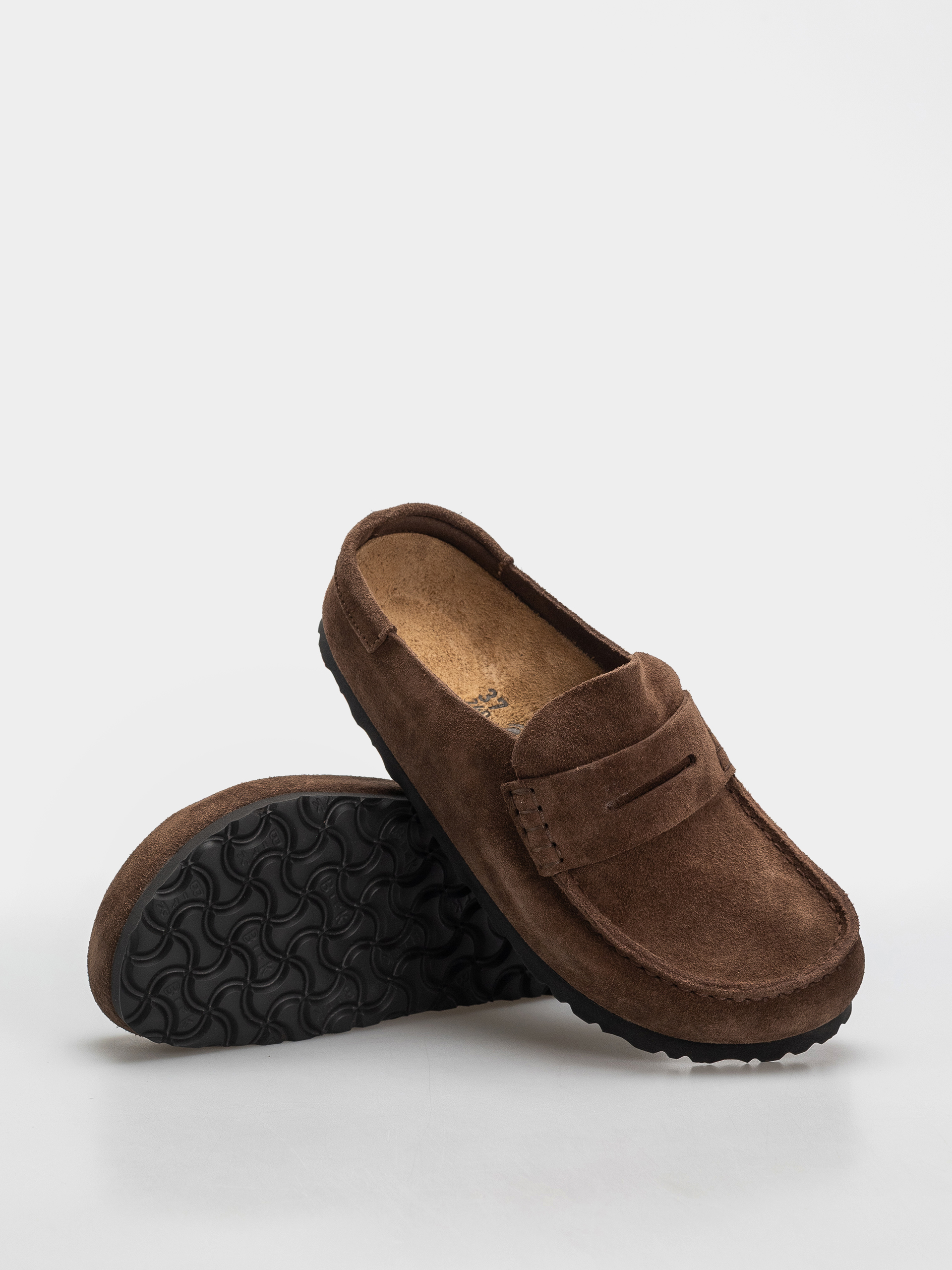 Birkenstock Naples Wrapped Suede Leather Narrow Flip-flops (carafe)