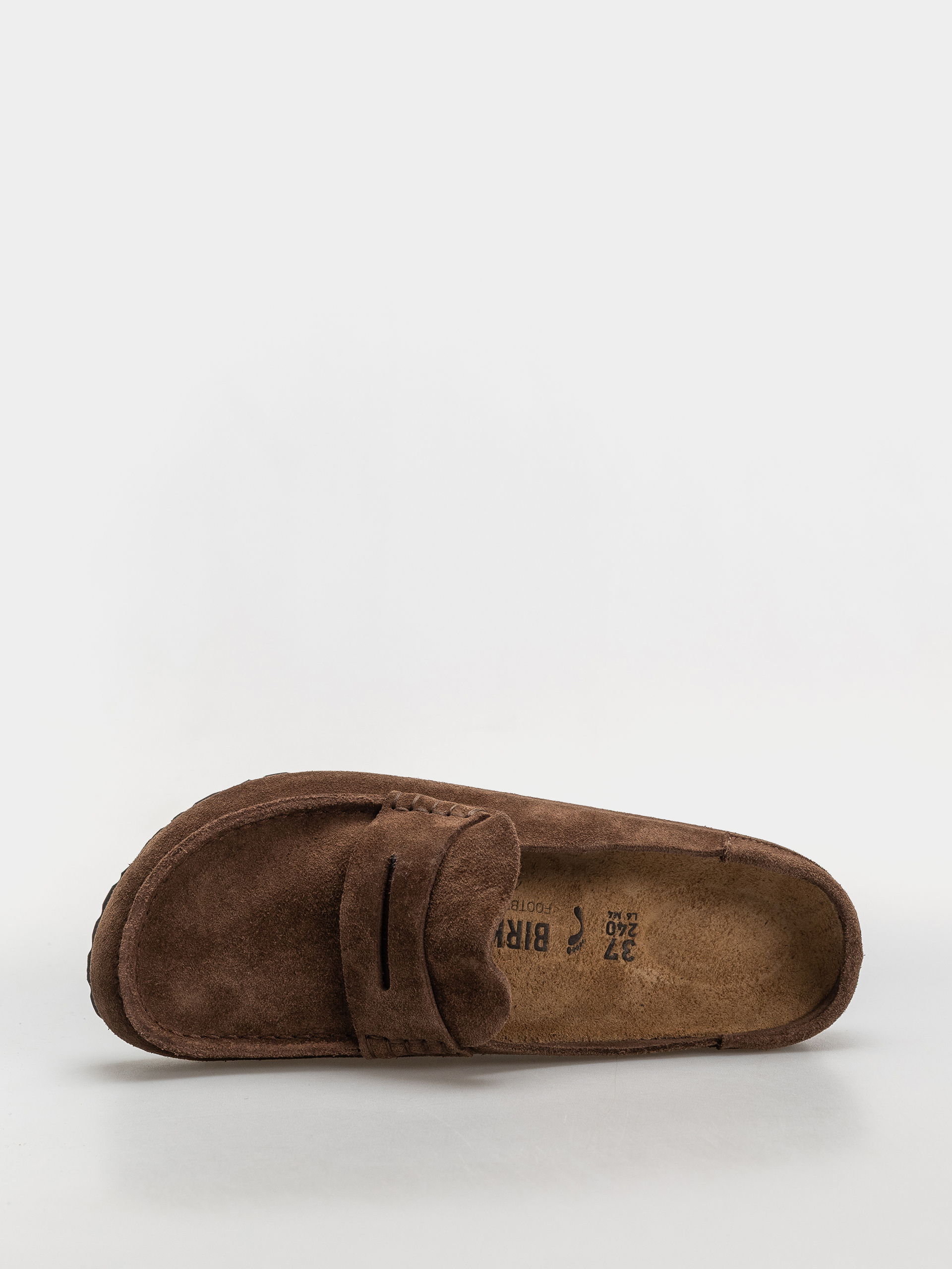 Birkenstock Naples Wrapped Suede Leather Narrow Flip-flops (carafe)