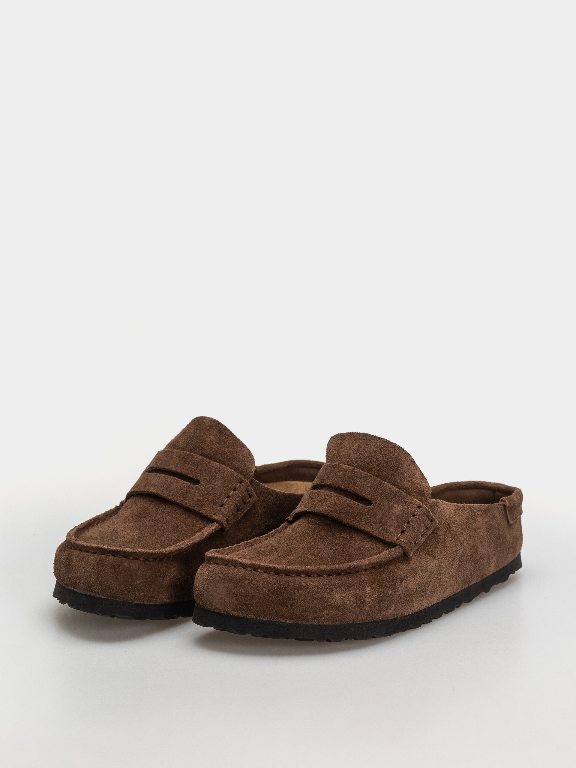 Birkenstock Naples Wrapped Suede Leather Narrow Flip-flops (carafe)