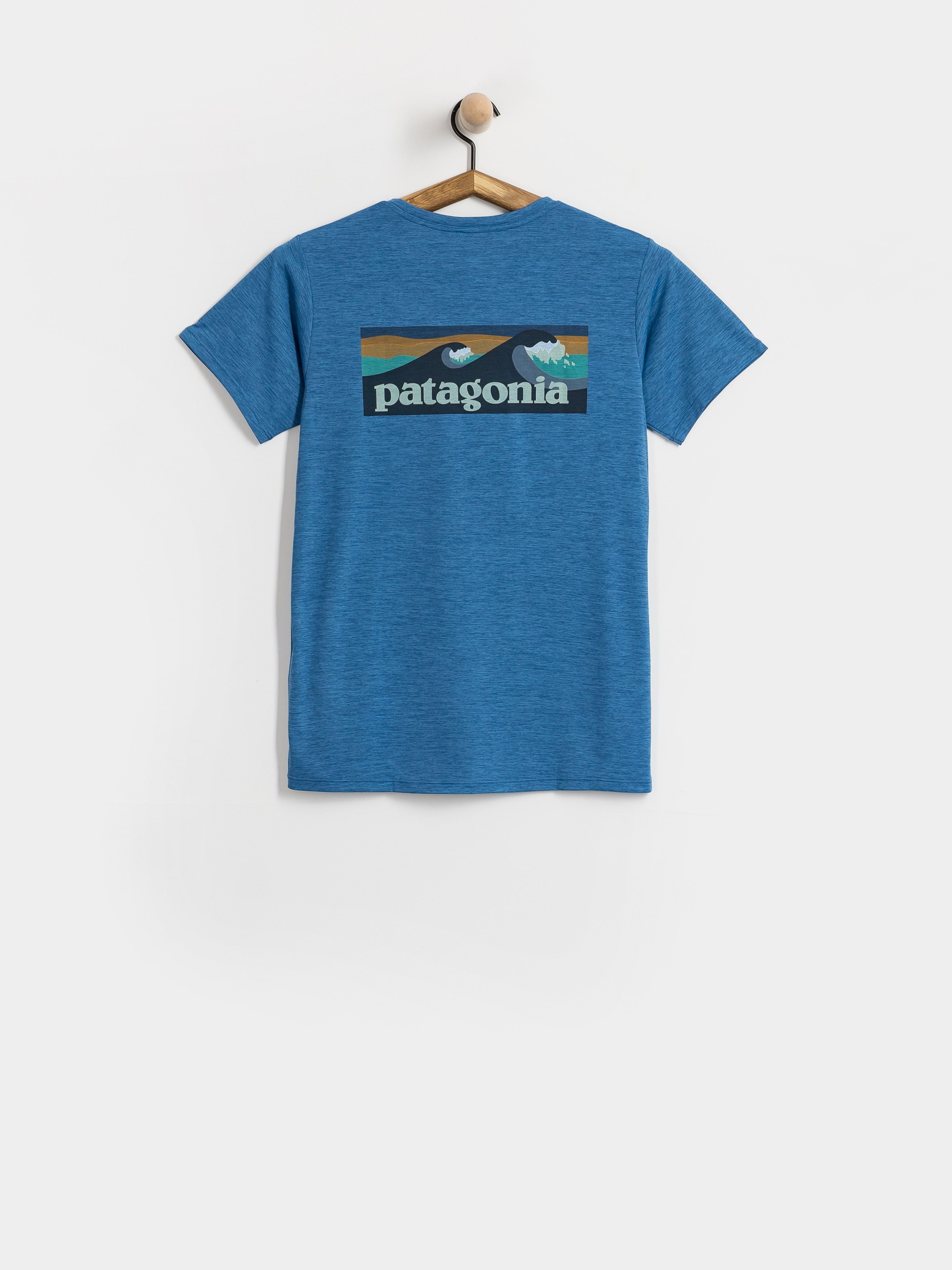 Patagonia Cap Cool Daily Boardshort Logo T-shirt Wmn (aquatic blue light aquatic blue x dye)