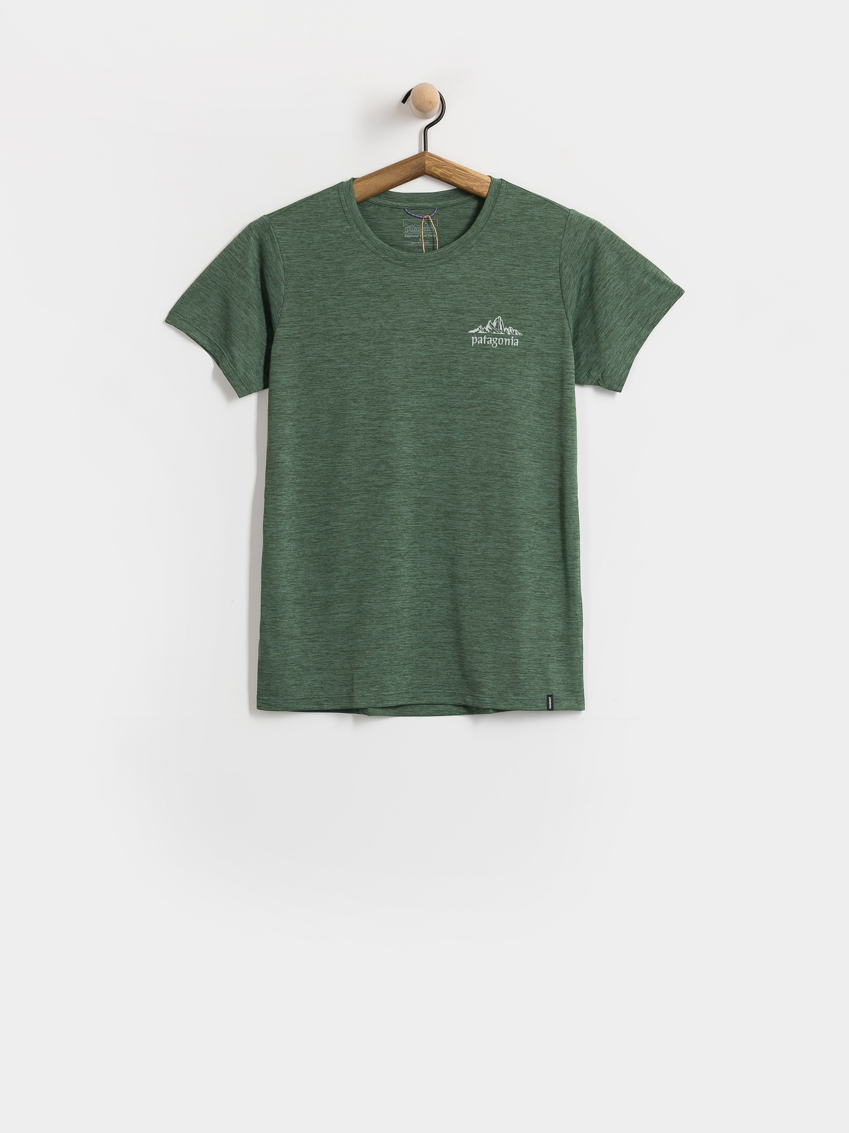 Patagonia Cap Cool Daily Cloud Crag T-shirt Wmn (canopy green light canopy green x dye)