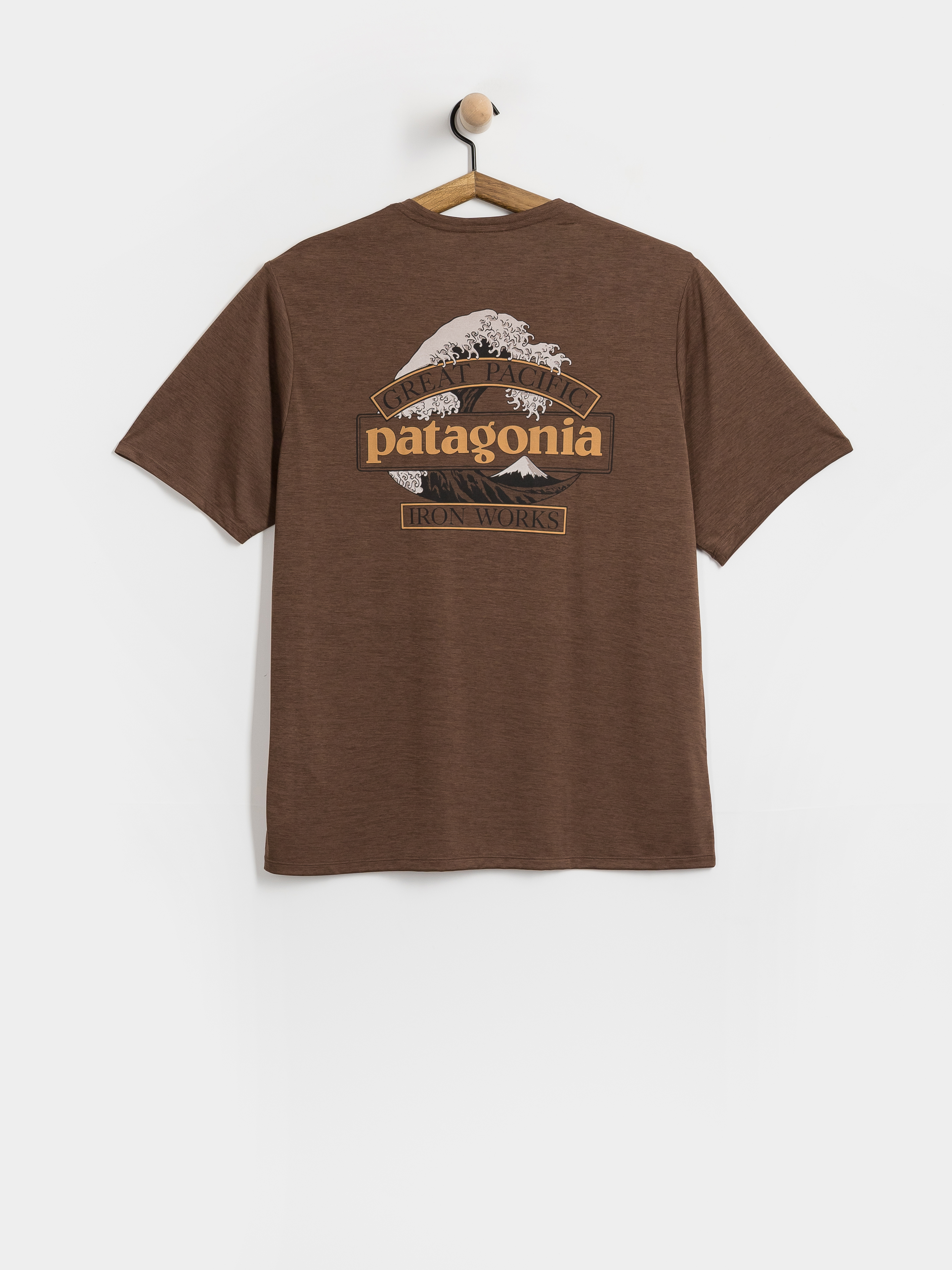 Patagonia Cap Cool Daily Great Waves T-shirt (berm brown light berm brown x dye)