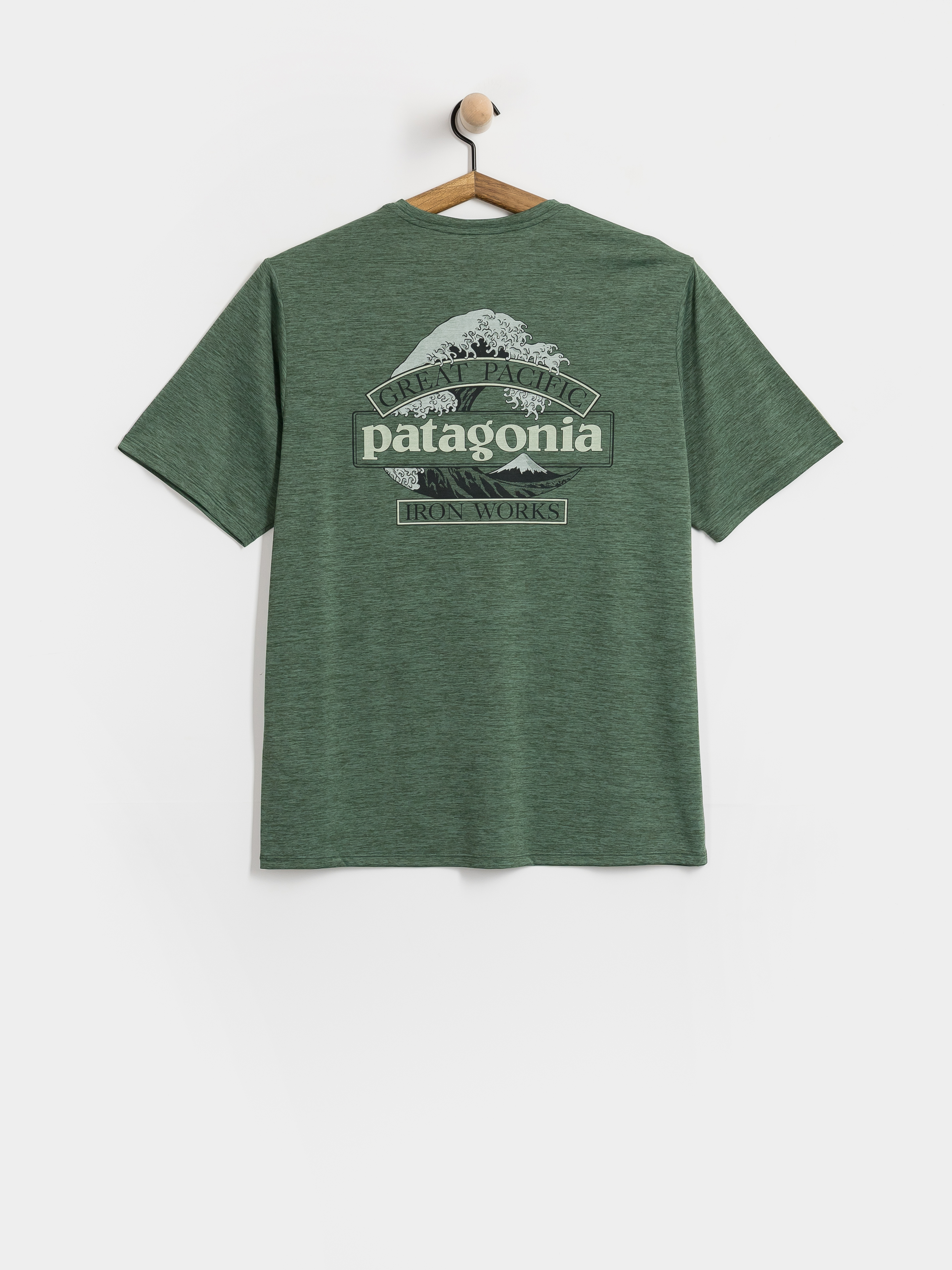 Patagonia Cap Cool Daily Great Waves T-shirt (canopy green light canopy green x dye)