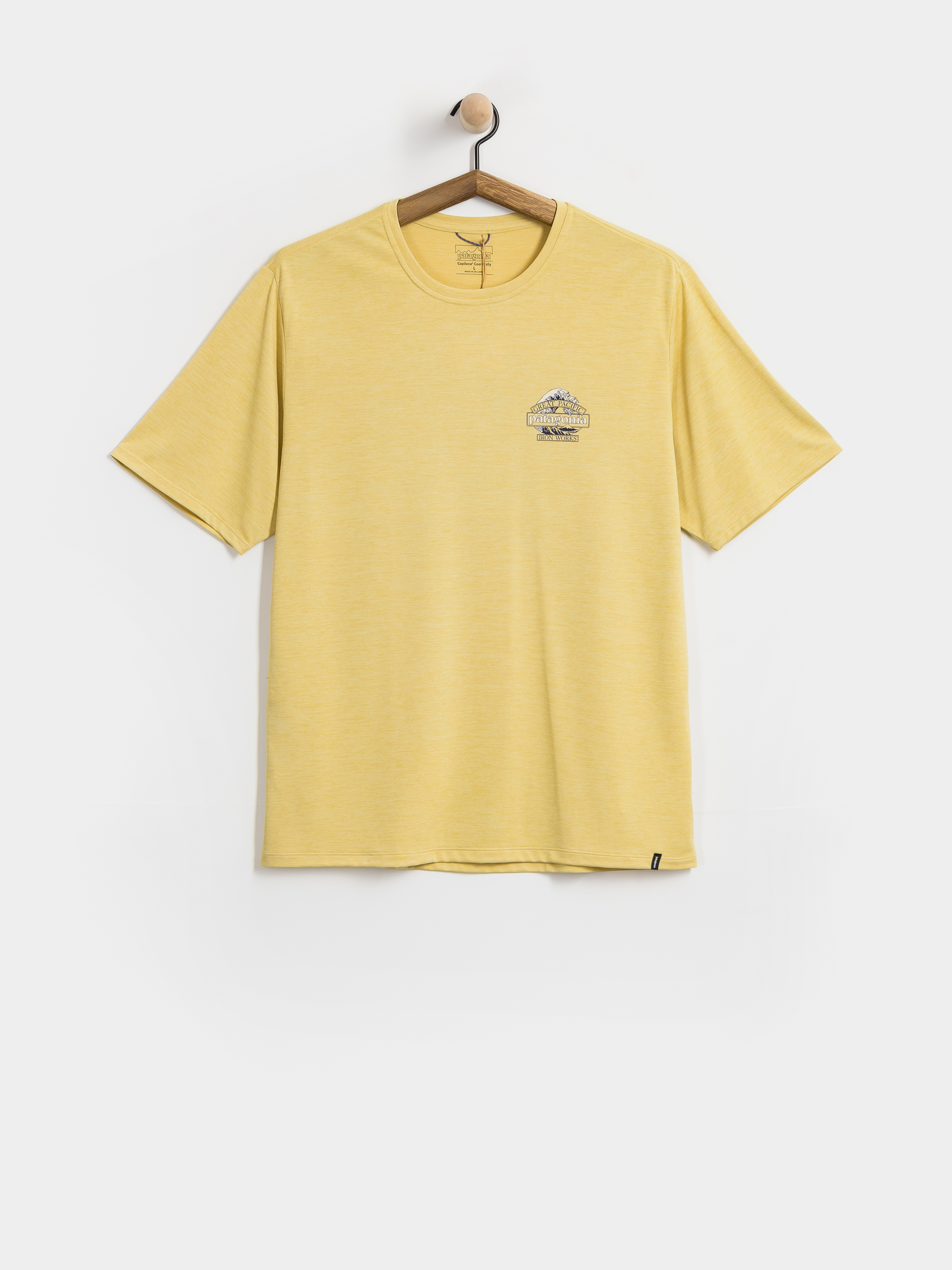 Patagonia Cap Cool Daily Great Waves T-shirt (limestone yellow light limestone yellow x dye)