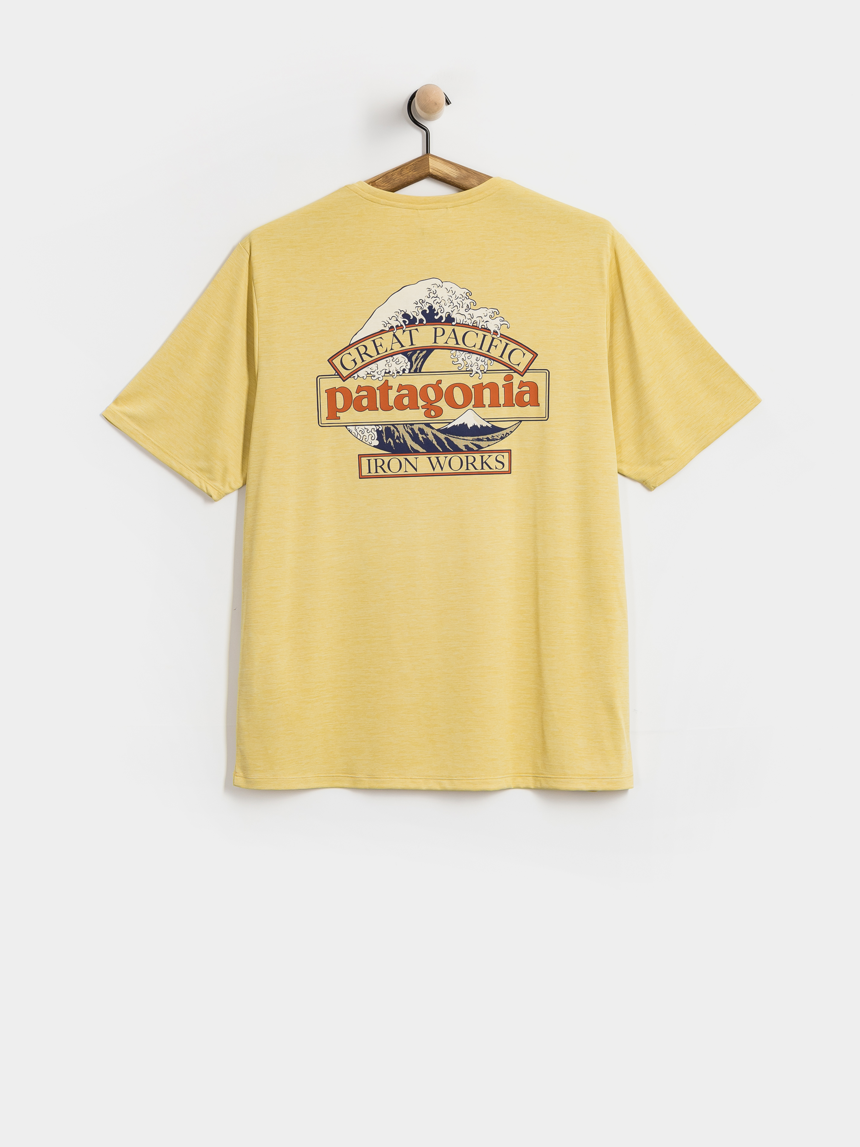 Patagonia Cap Cool Daily Great Waves T-shirt (limestone yellow light limestone yellow x dye)