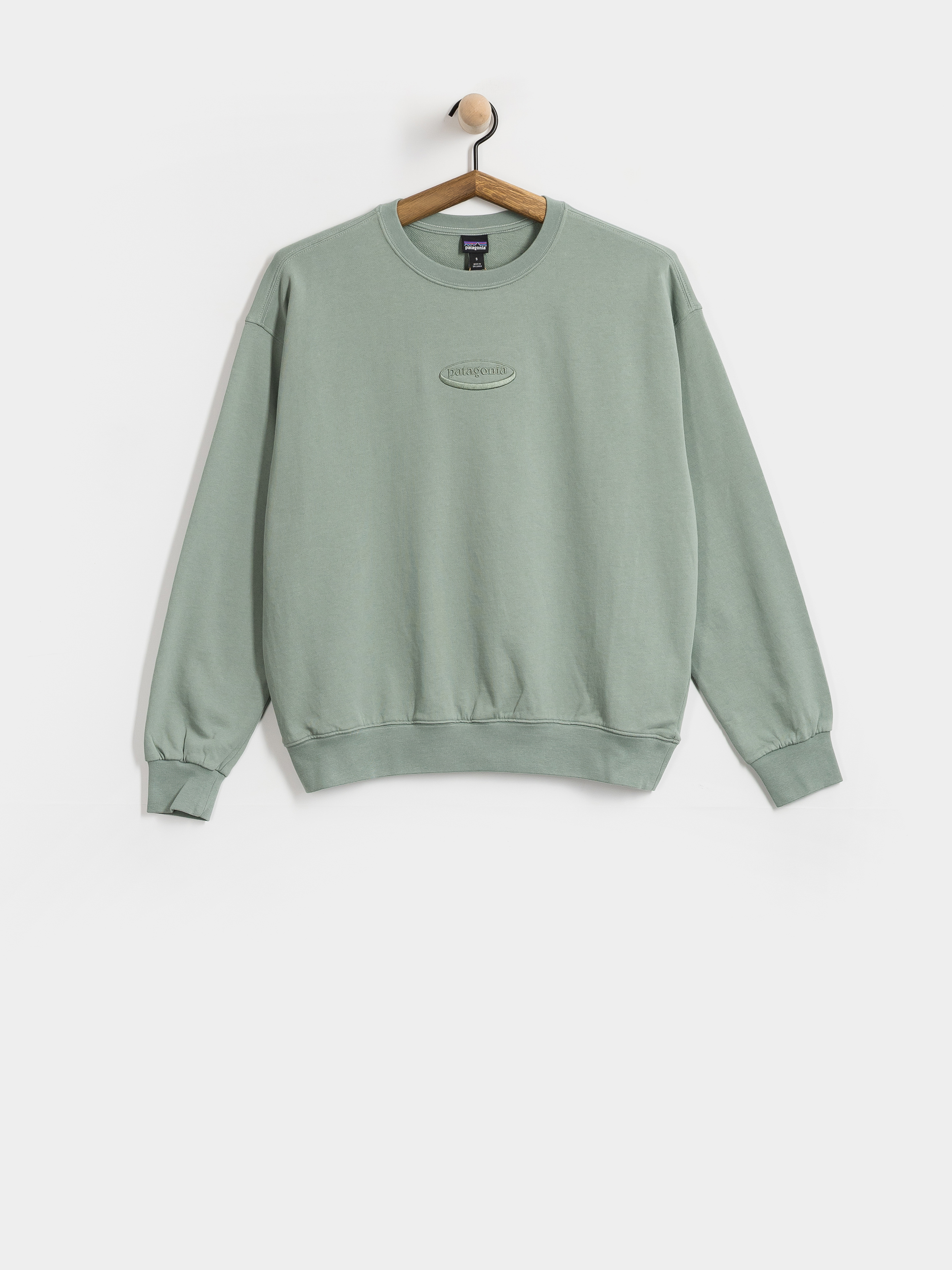 Patagonia 95 Oval Logo Daily Crew Wmn Sweatshirt (cover green)