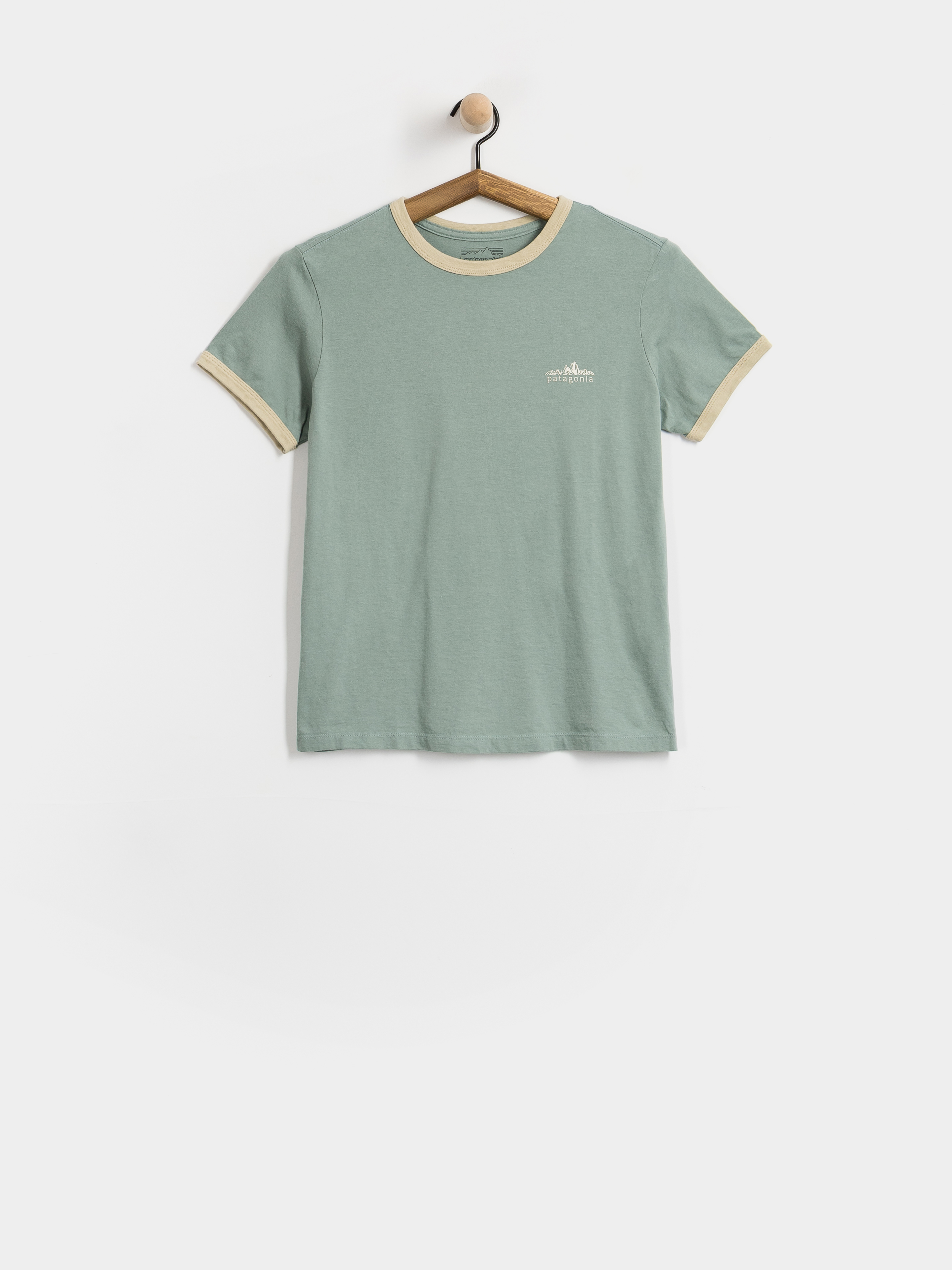 Patagonia Fitz Roy Foothills Ringer Wmn T-Shirt (cover green)