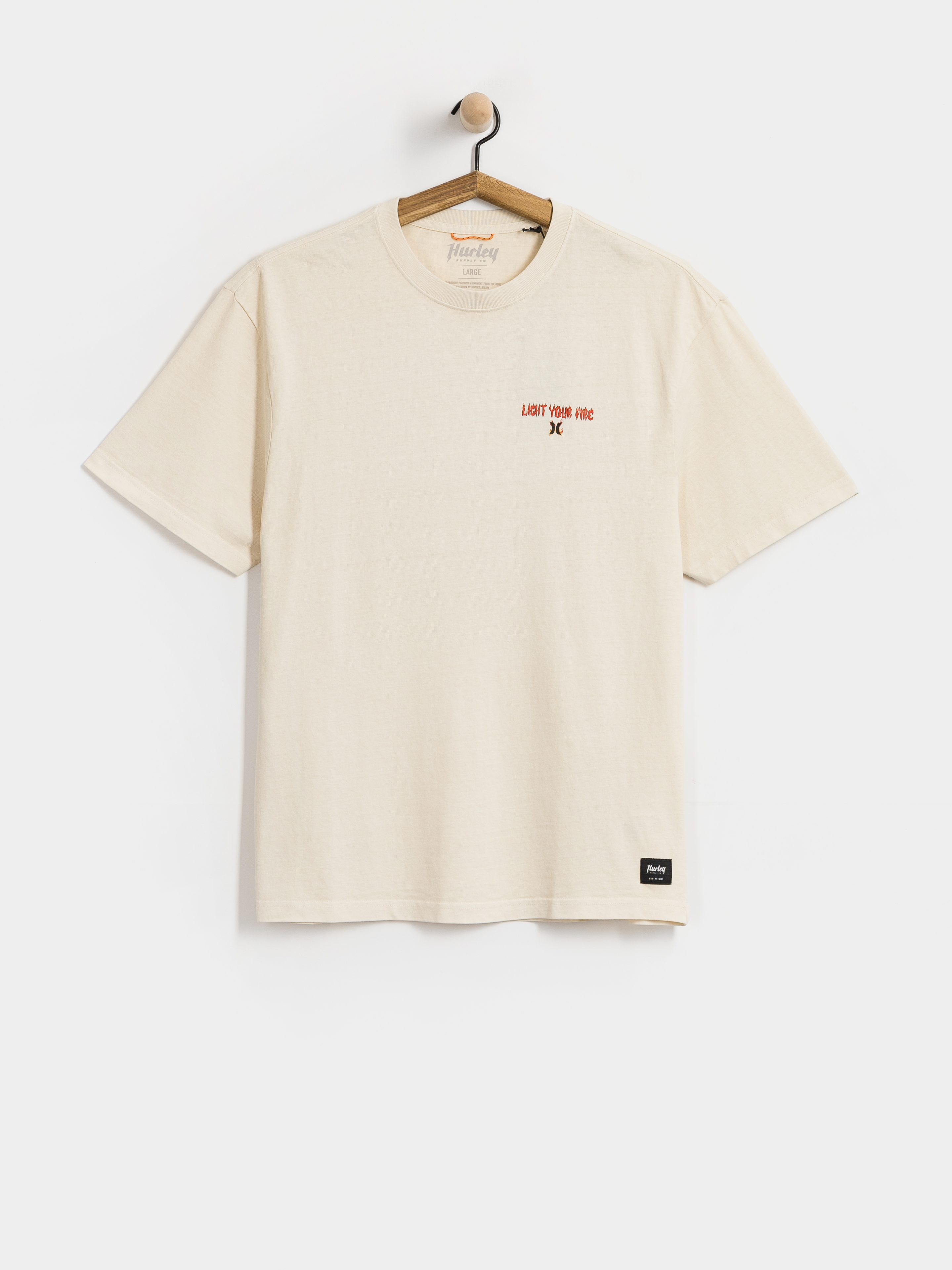Hurley T-Shirt Built Fire Peace (white)