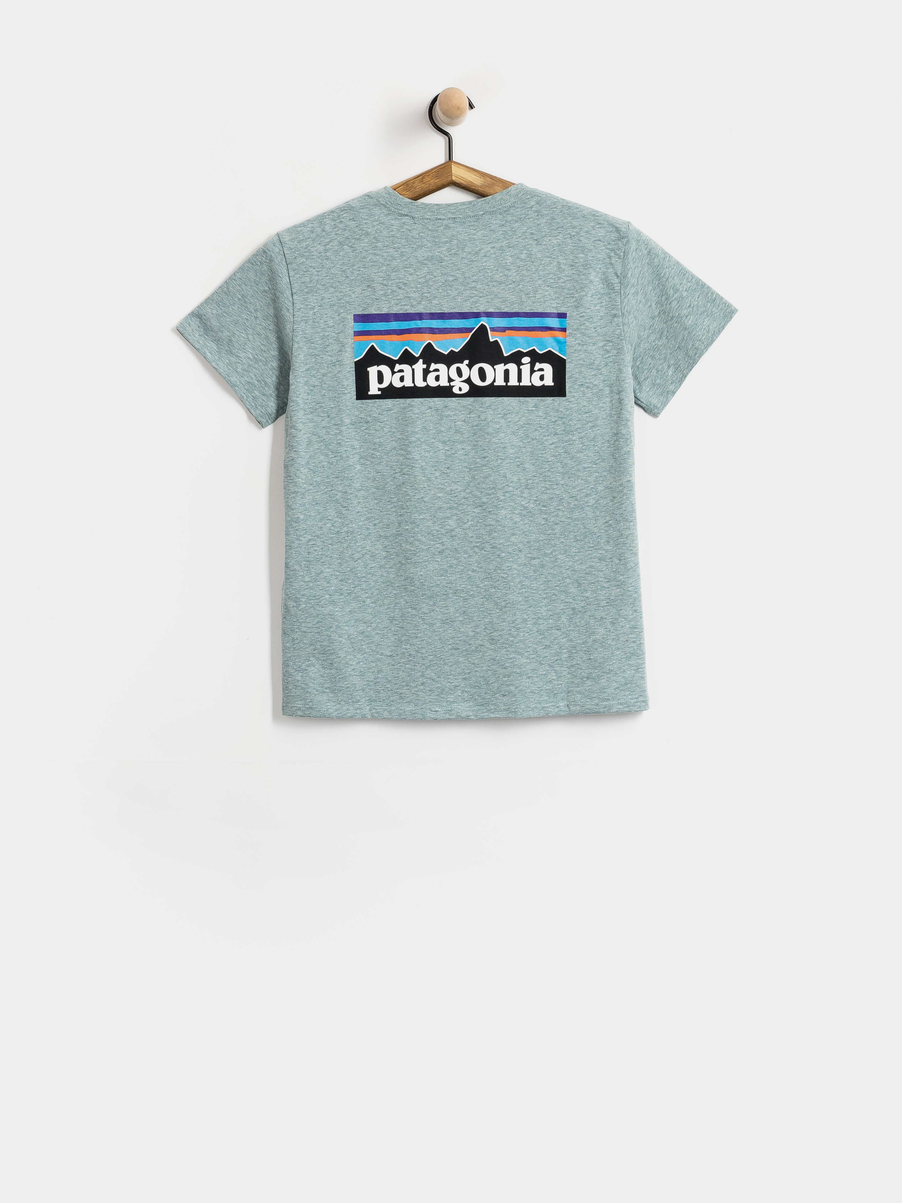 Patagonia T-Shirt P 6 Logo Responsibili Wmn (blue sage)