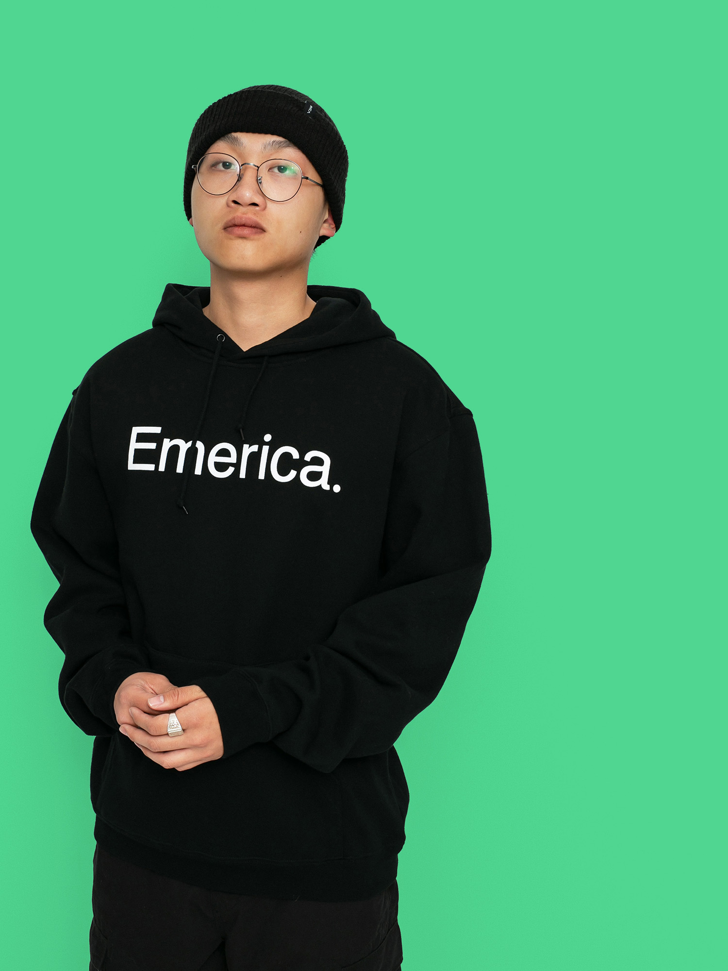 Emerica Pure Logo HD Hoodie (black)