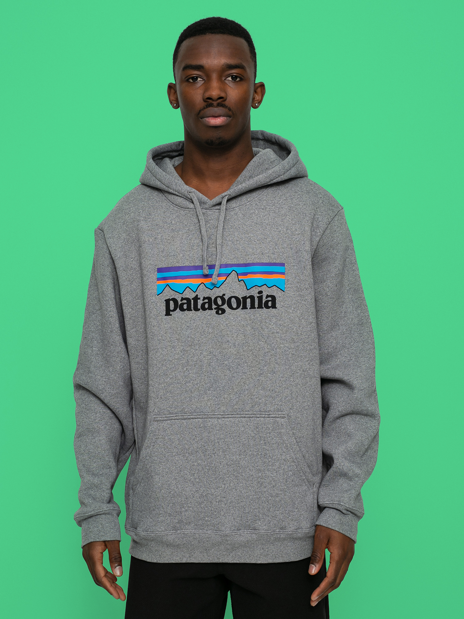 Patagonia Logo Uprisal HD Hoodie (gravel heather)